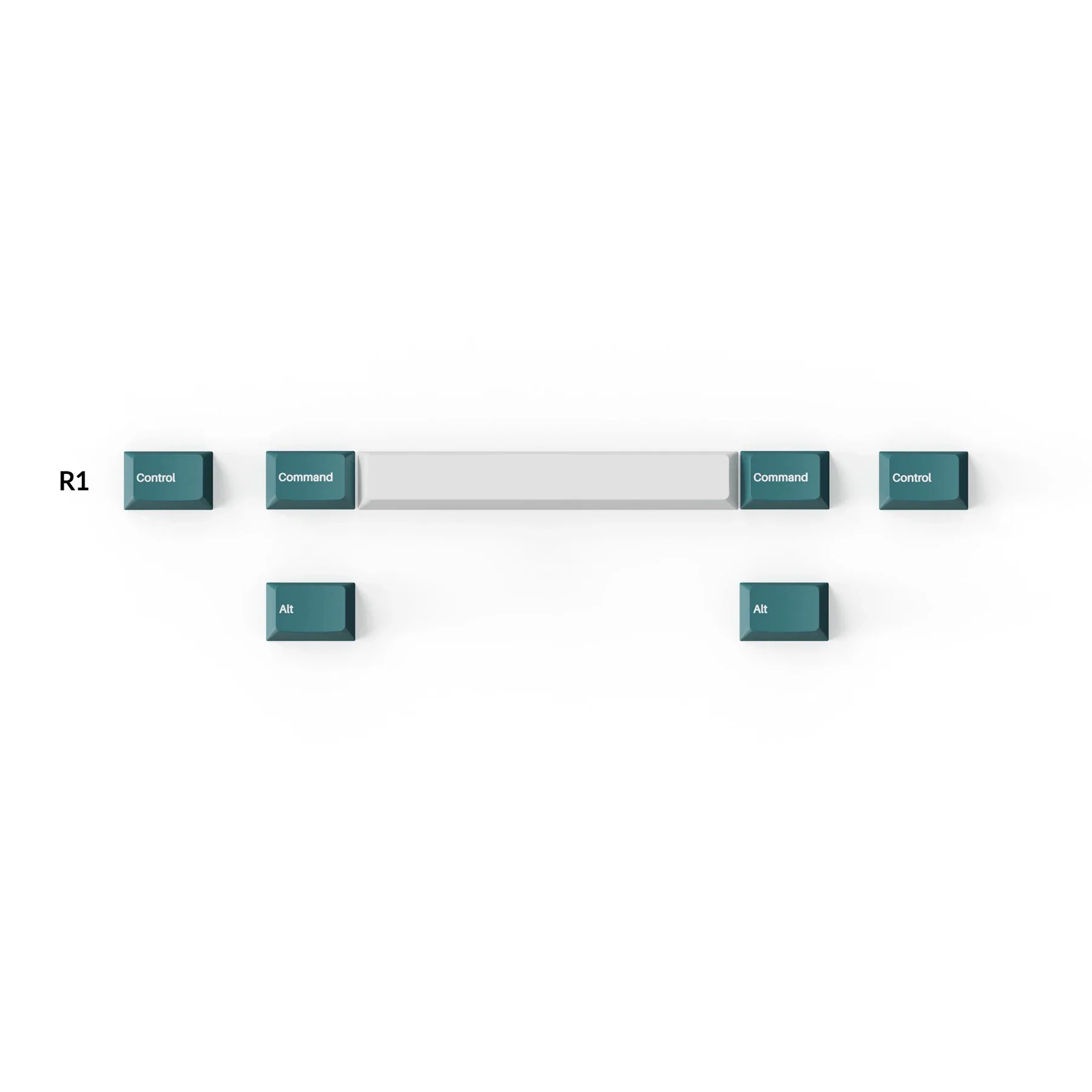 Cherry Profile Double-Shot PBT Full Set Keycaps - White Mint - Image 4