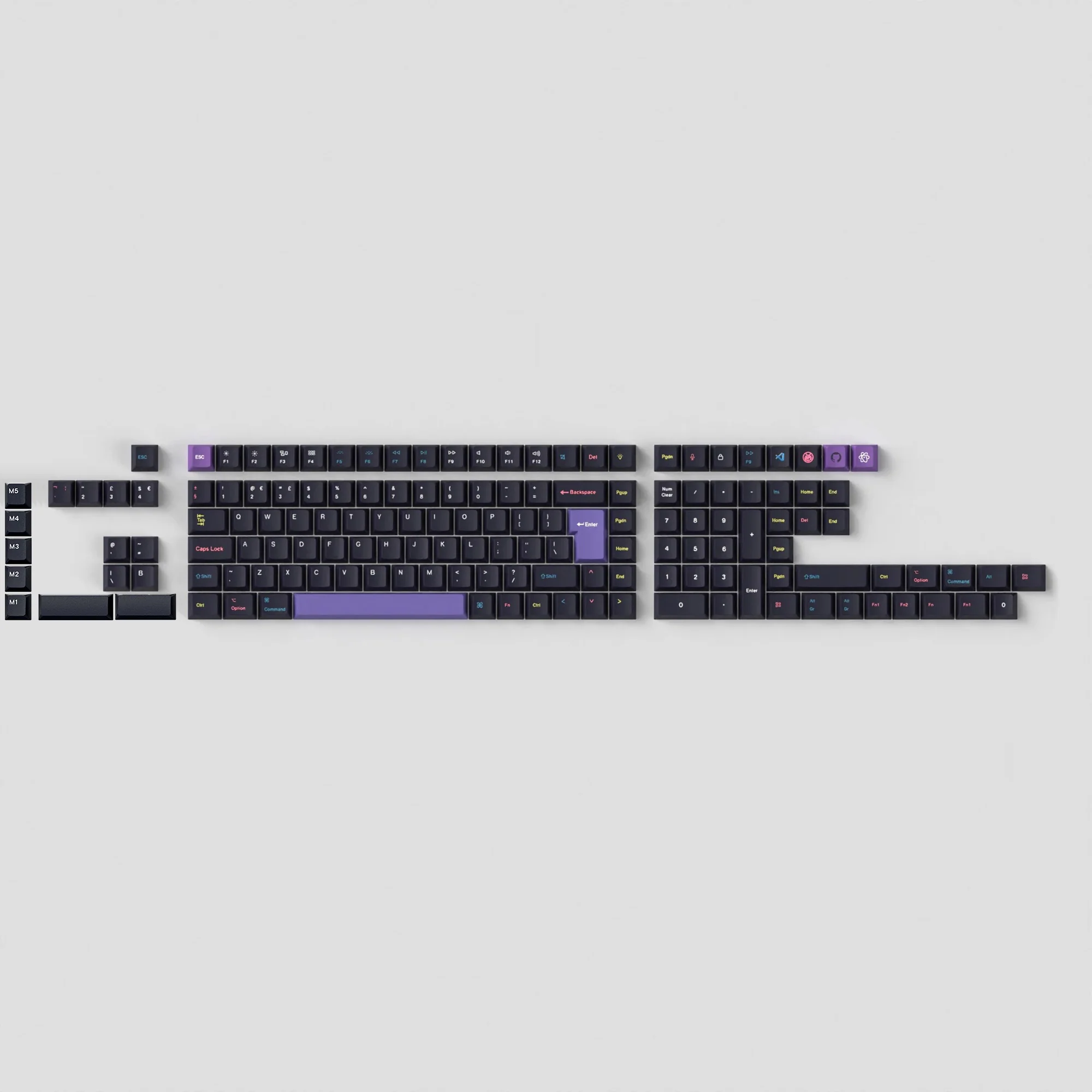 ISO Cherry Profile Dye-Sub PBT Full Set Keycap Set - Developer - Image 4