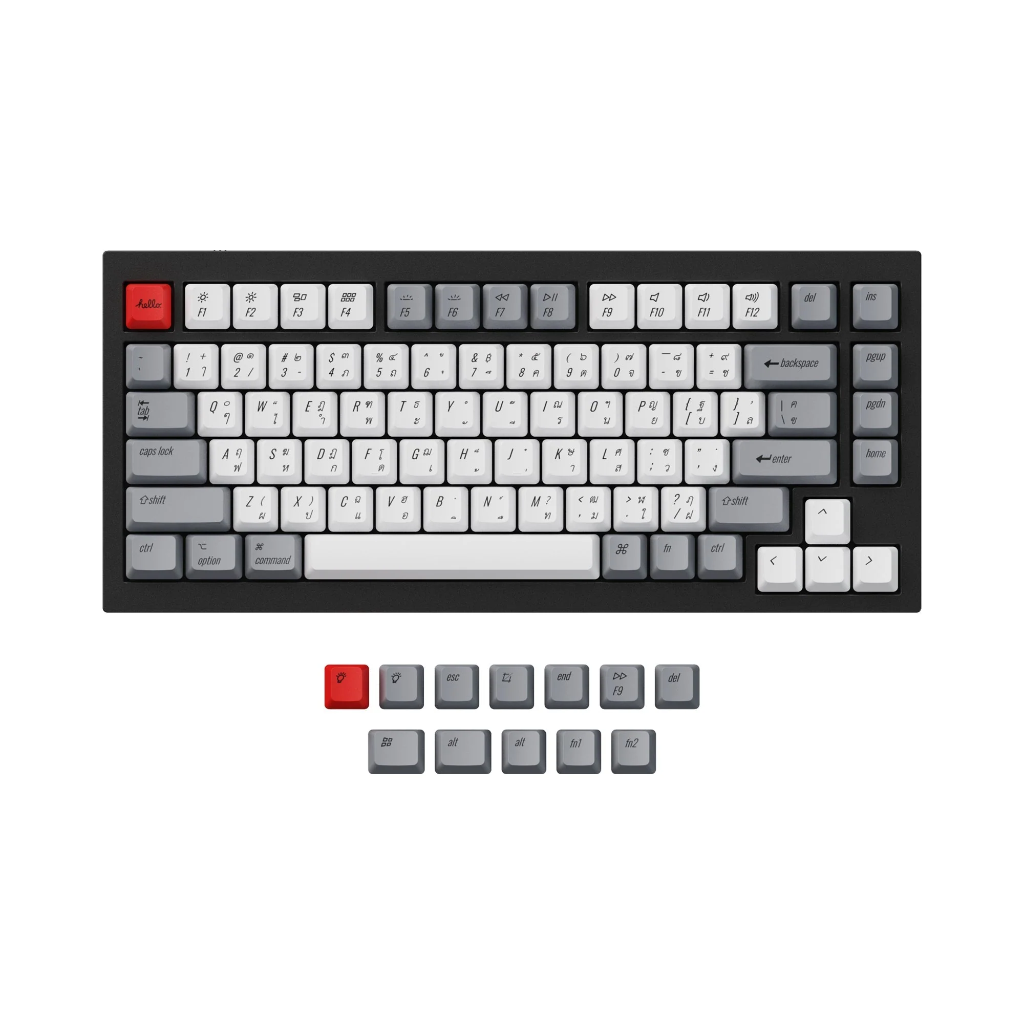 ISO & ANSI Q1 & Q2 & K2 OEM Dye-Sub PBT Keycap Set - Retro - Image 8