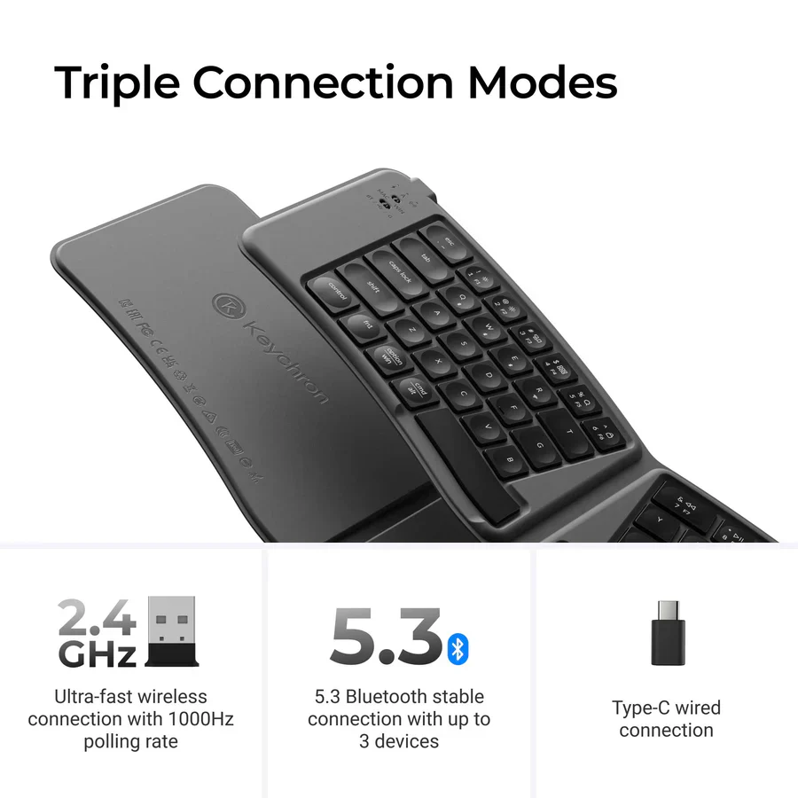 Keychron B11 Pro Ultra-Slim Wireless Foldable Keyboard(ANSI US Layout) - Image 4