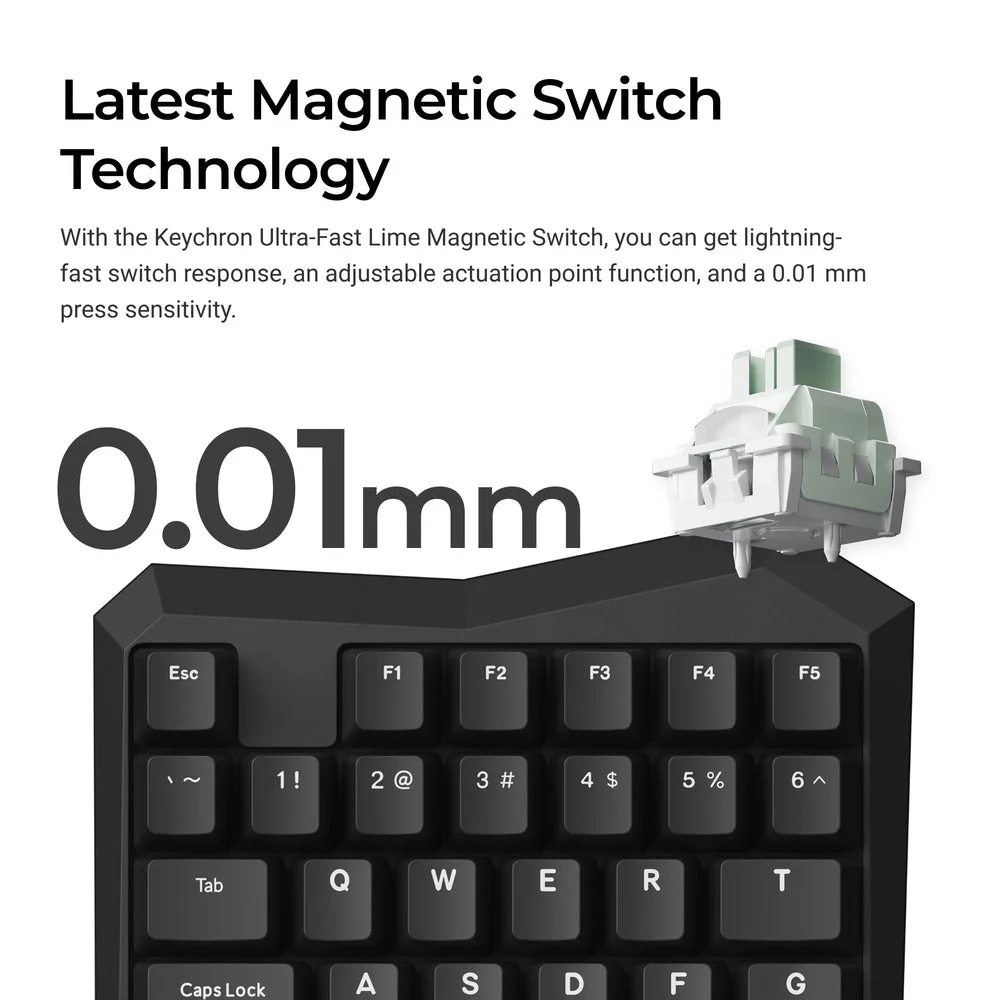 Keychron C0 HE Wired One Handed Magnetic Switch Gaming Keyboard(ANSI US Layout) - Image 2