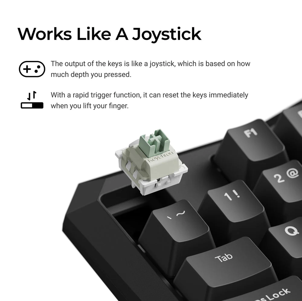 Keychron C0 HE Wired One Handed Magnetic Switch Gaming Keyboard(ANSI US Layout) - Image 3