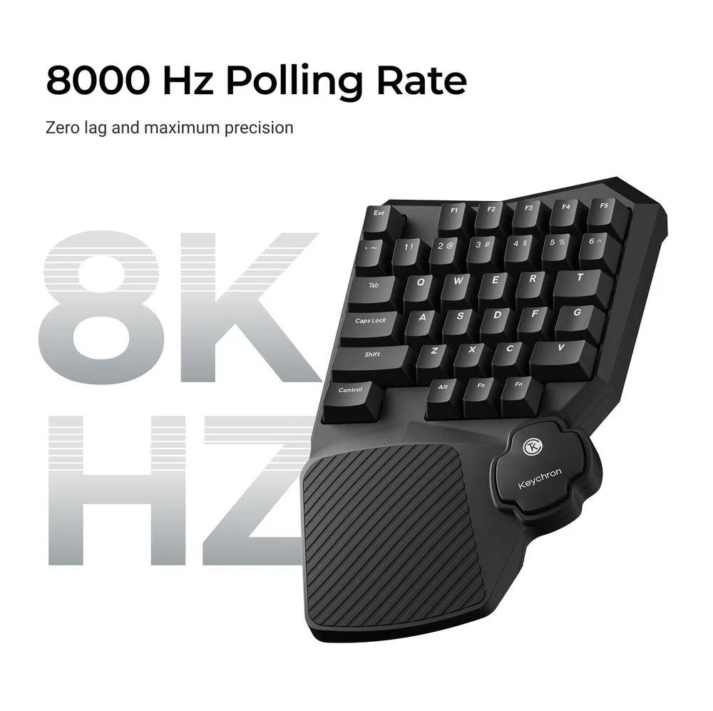 Keychron C0 HE Wired One Handed Magnetic Switch Gaming Keyboard(ANSI US Layout) - Image 4