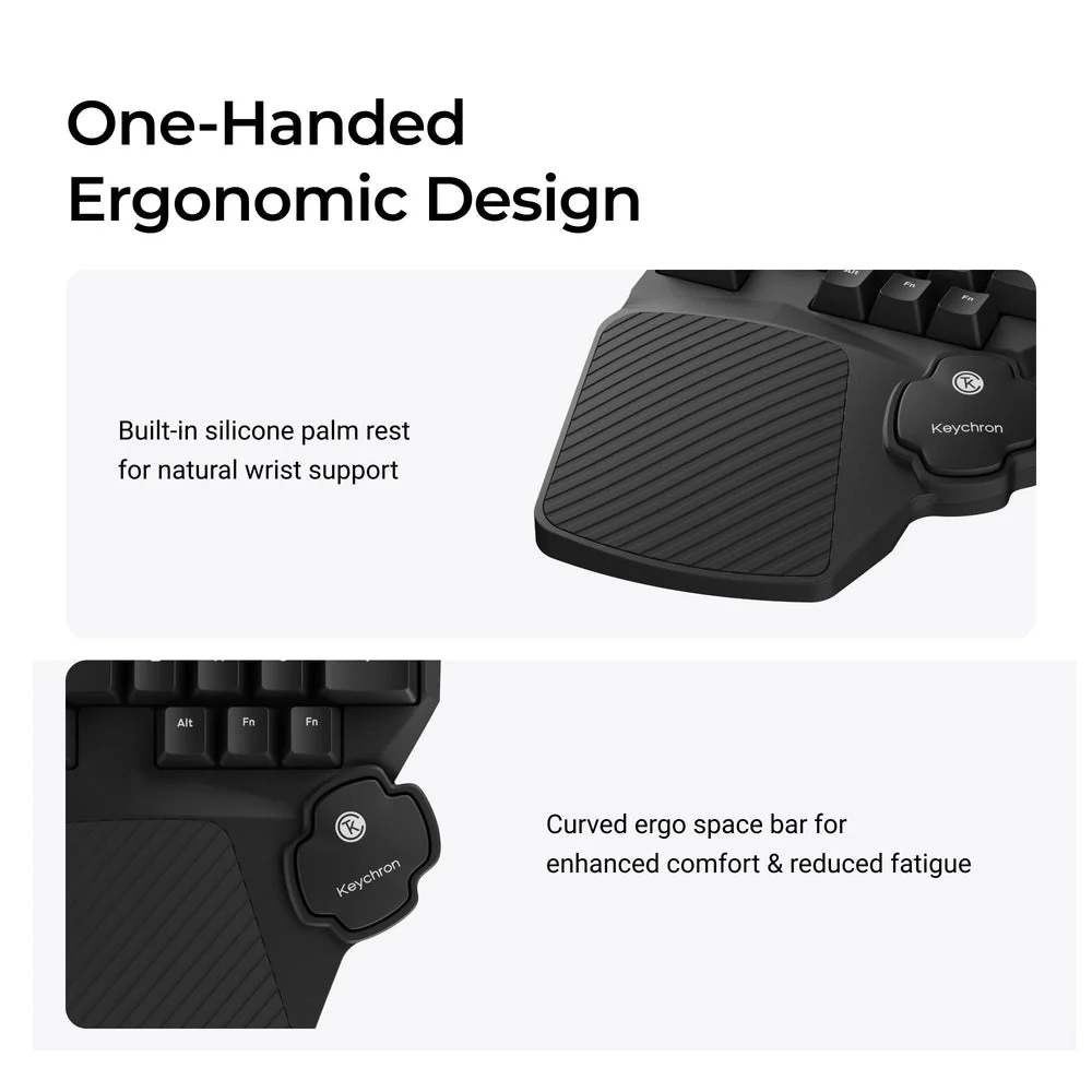Keychron C0 HE Wired One Handed Magnetic Switch Gaming Keyboard(ANSI US Layout) - Image 5