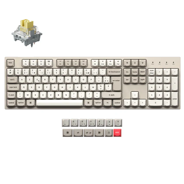 Keychron C2 Pro 8K QMK Wired Custom Mechanical Keyboard ISO Layout Collection - Image 6