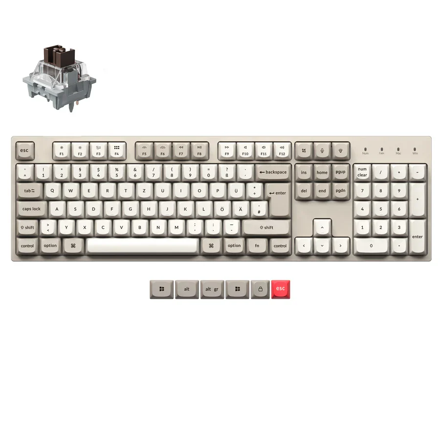 Keychron C2 Pro 8K QMK Wired Custom Mechanical Keyboard ISO Layout Collection - Image 9