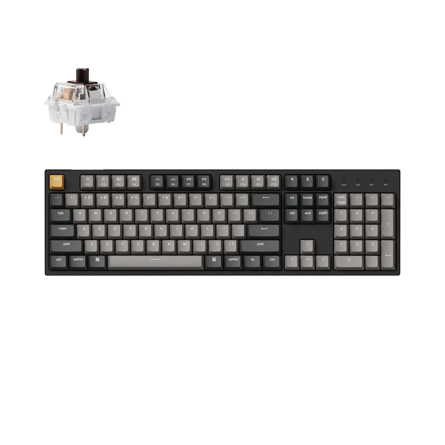 Keychron C2 Pro QMK/VIA Wired Mechanical Keyboard (US Layout) - Image 2