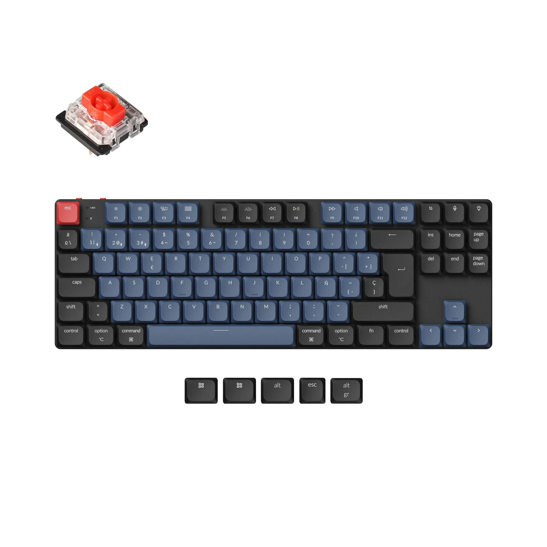 Keychron K1 Pro QMK/VIA Wireless Custom Mechanical Keyboard ISO Layout Collection - Image 10