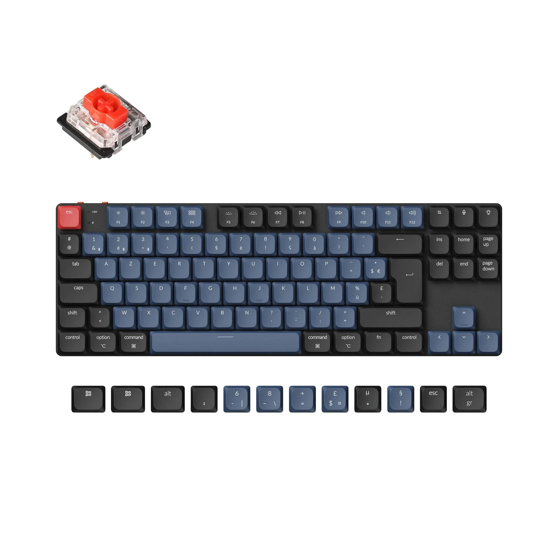 Keychron K1 Pro QMK/VIA Wireless Custom Mechanical Keyboard ISO Layout Collection - Image 7