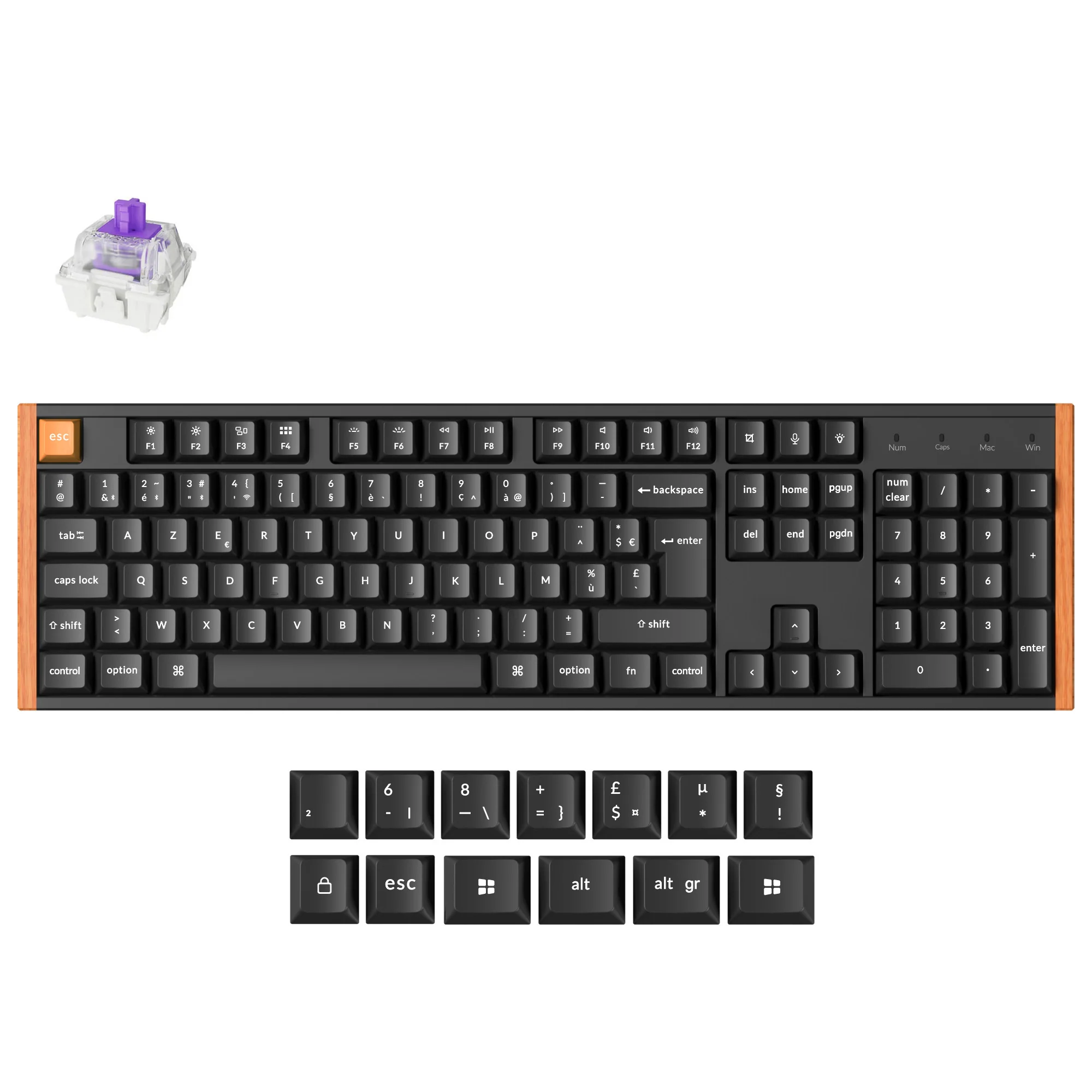 Keychron K10 HE Wireless Magnetic Switch Custom Keyboard ISO Layout Collection - Image 7