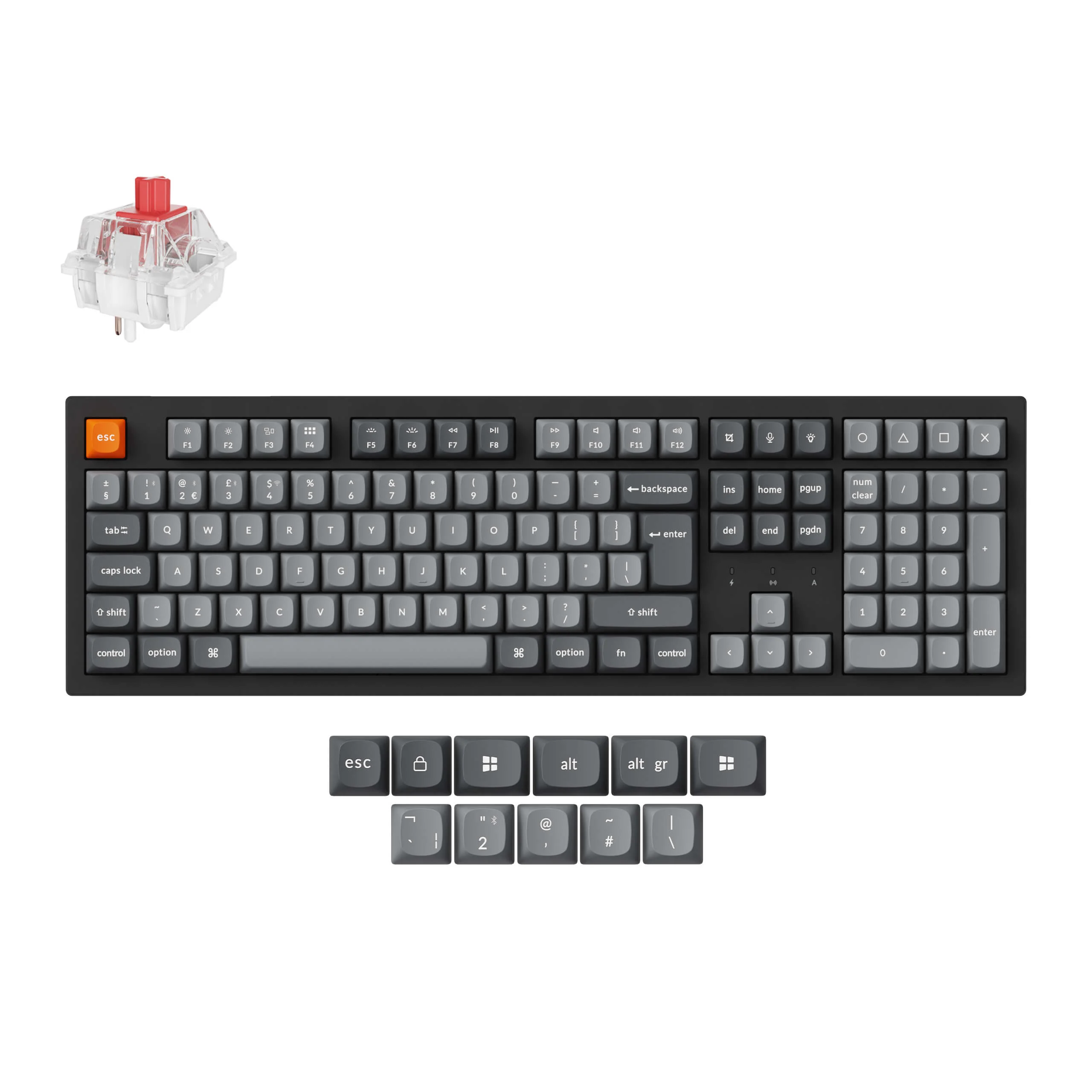 Keychron K10 Max QMK Wireless Custom Mechanical Keyboard ISO Layout Collection - Image 12