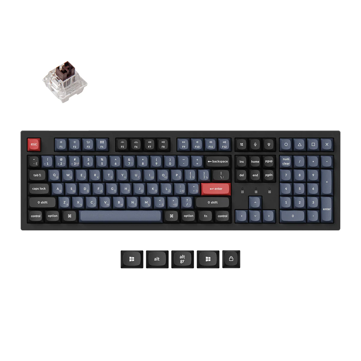 Keychron K10 Pro QMK/VIA Wireless Mechanical Keyboard (Russian RU Layout) - Image 2