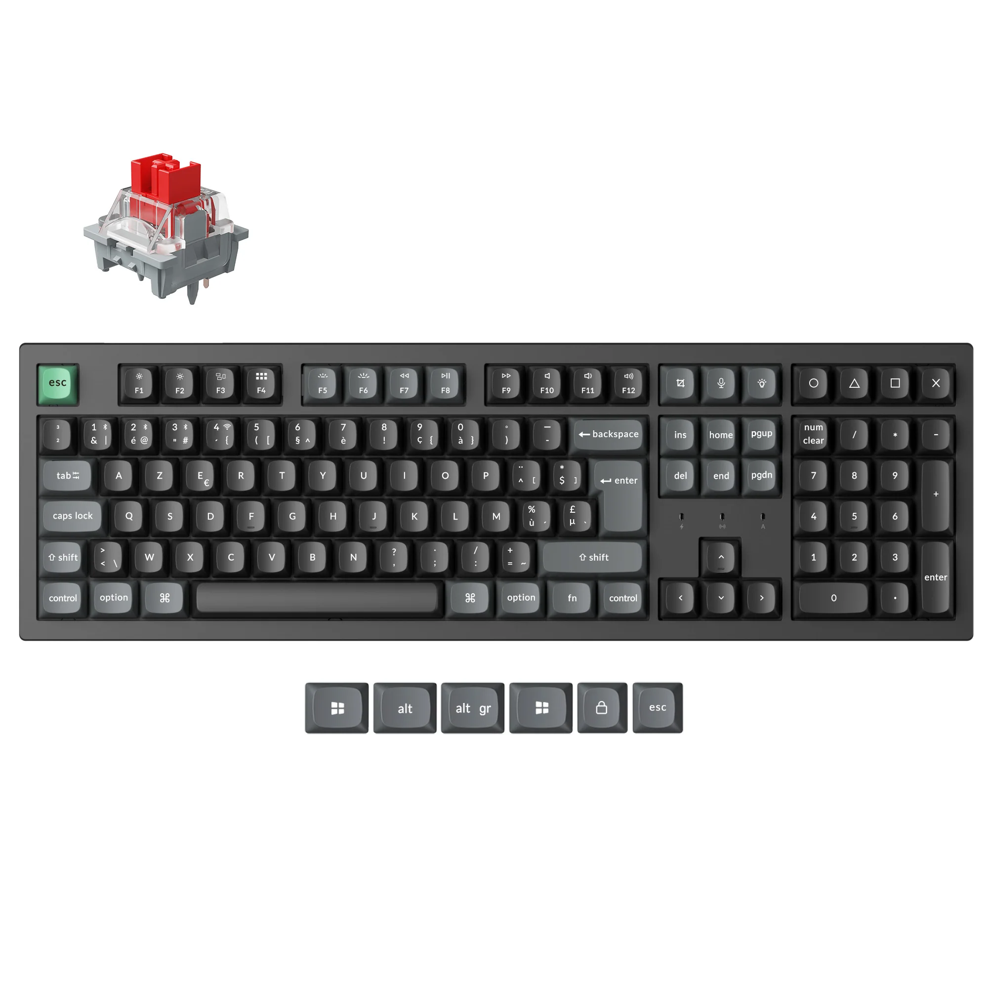 Keychron K10 Ultra 8K Wireless Custom Mechanical Keyboard (ISO Layout) - Image 11