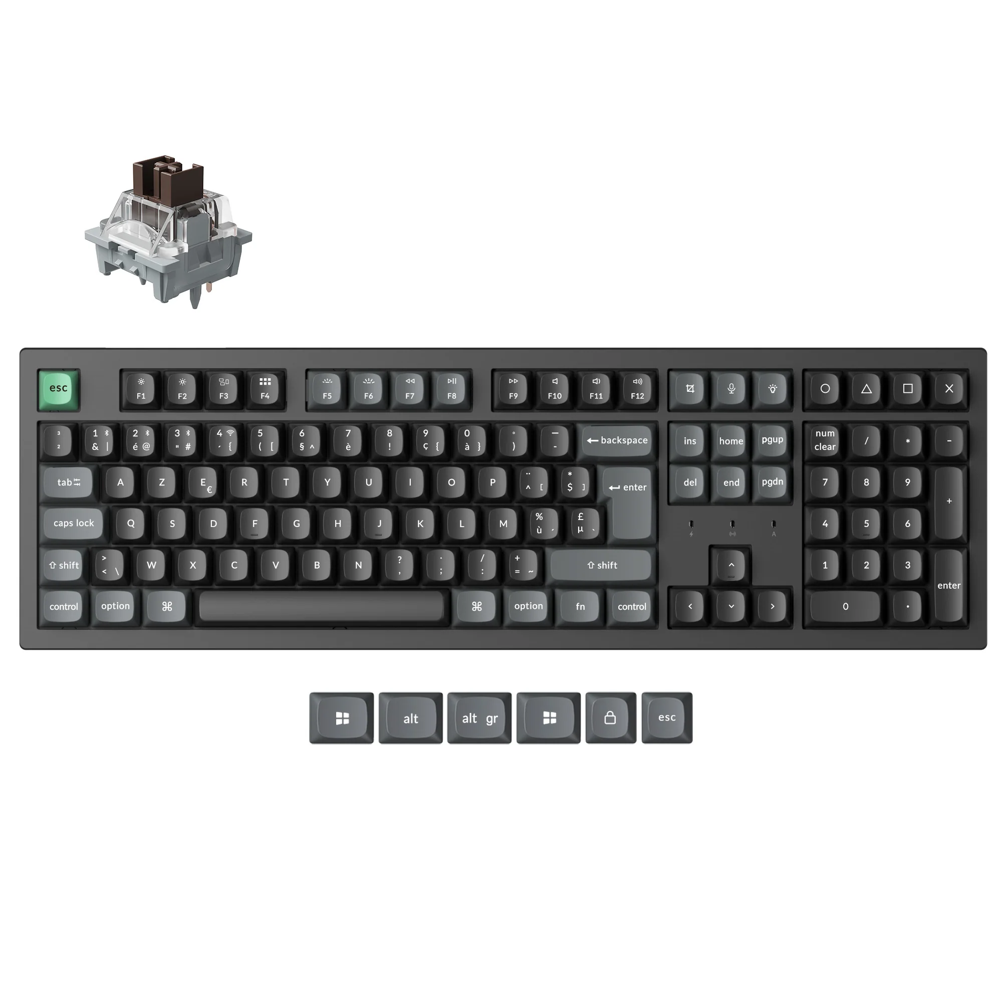 Keychron K10 Ultra 8K Wireless Custom Mechanical Keyboard (ISO Layout) - Image 12