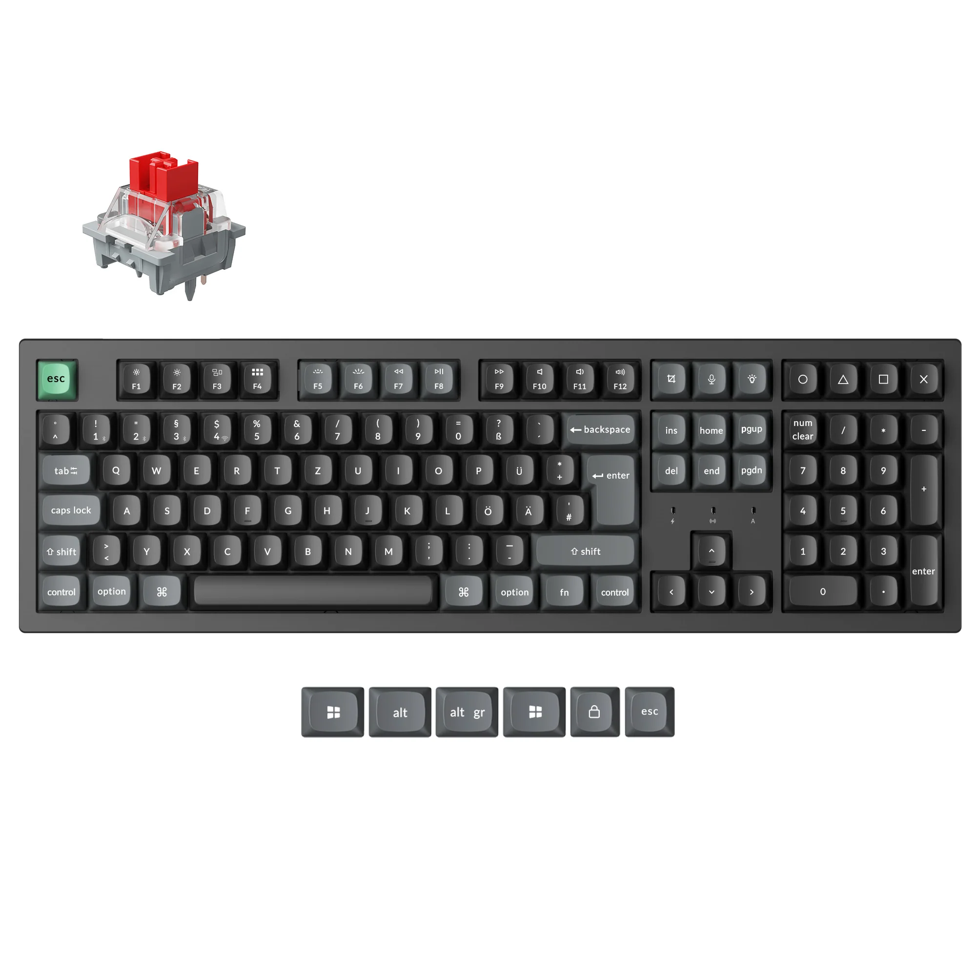 Keychron K10 Ultra 8K Wireless Custom Mechanical Keyboard (ISO Layout) - Image 2