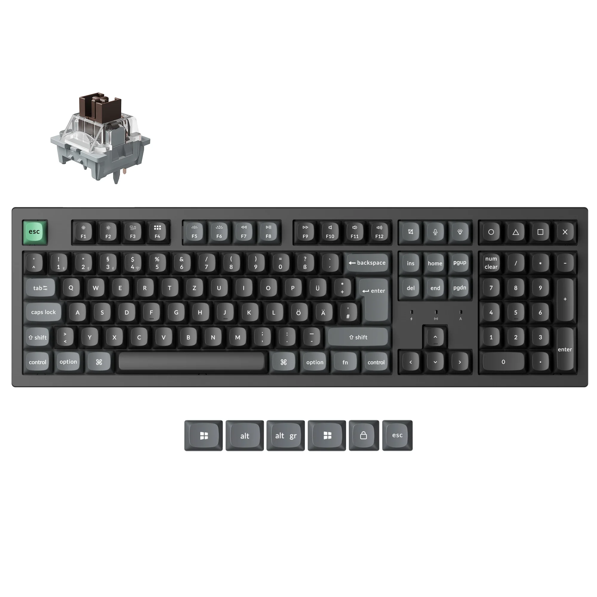 Keychron K10 Ultra 8K Wireless Custom Mechanical Keyboard (ISO Layout) - Image 4