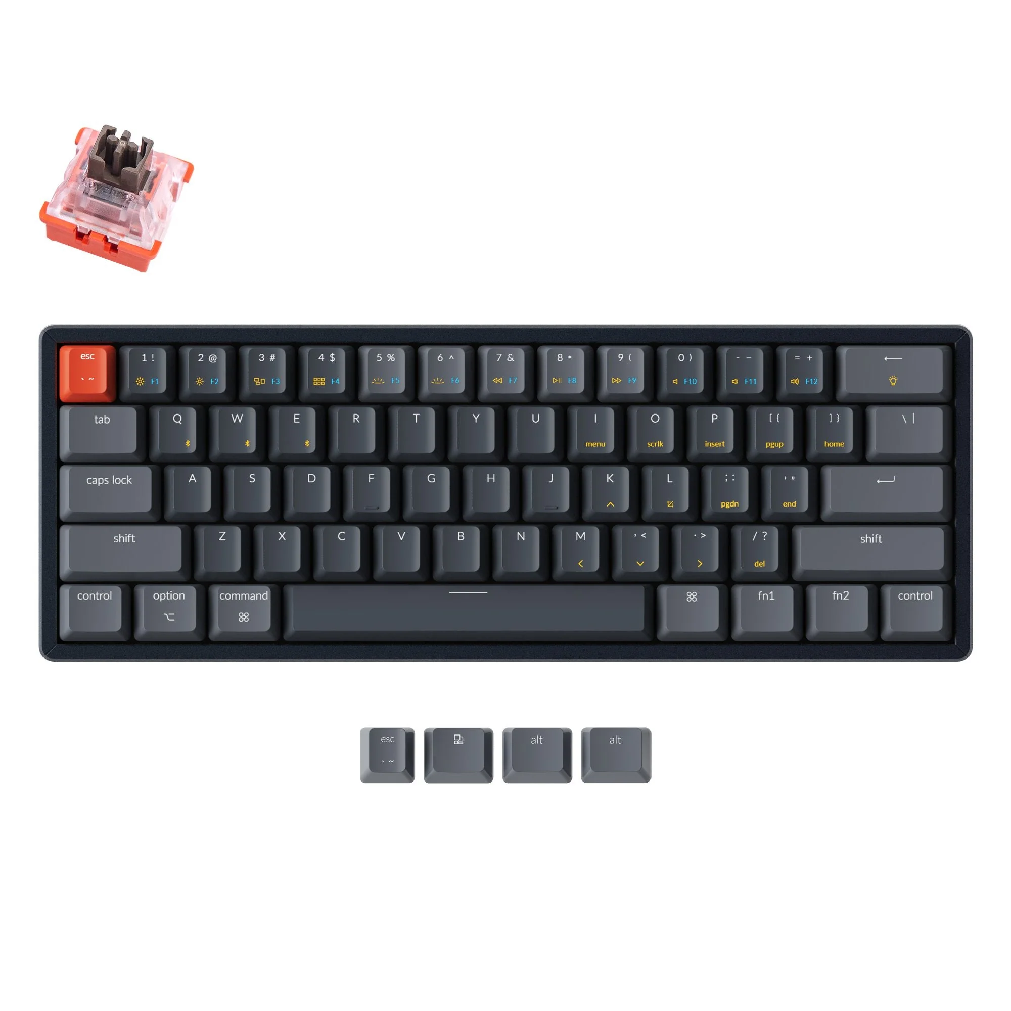 Keychron K12 Wireless Mechanical Keyboard (US ANSI Layout) - Image 14