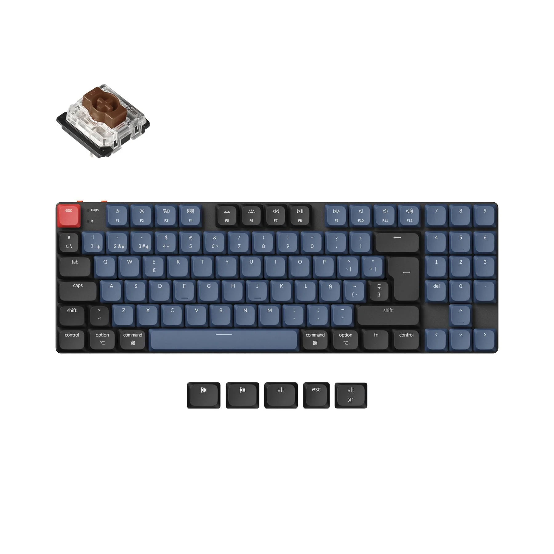 Keychron K13 Pro QMK/VIA Wireless Custom Mechanical Keyboard ISO Layout Collection - Image 10