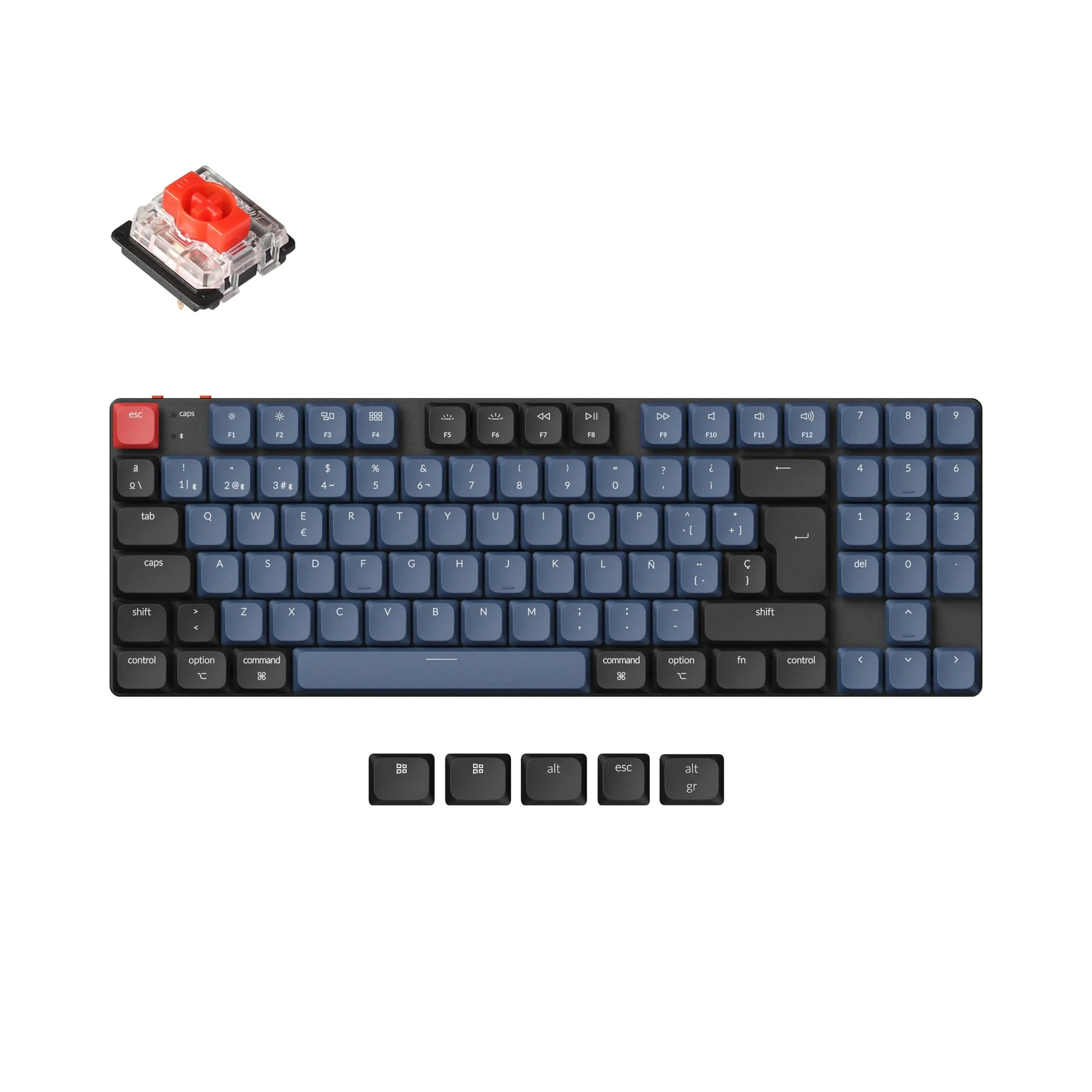 Keychron K13 Pro QMK/VIA Wireless Custom Mechanical Keyboard ISO Layout Collection - Image 9
