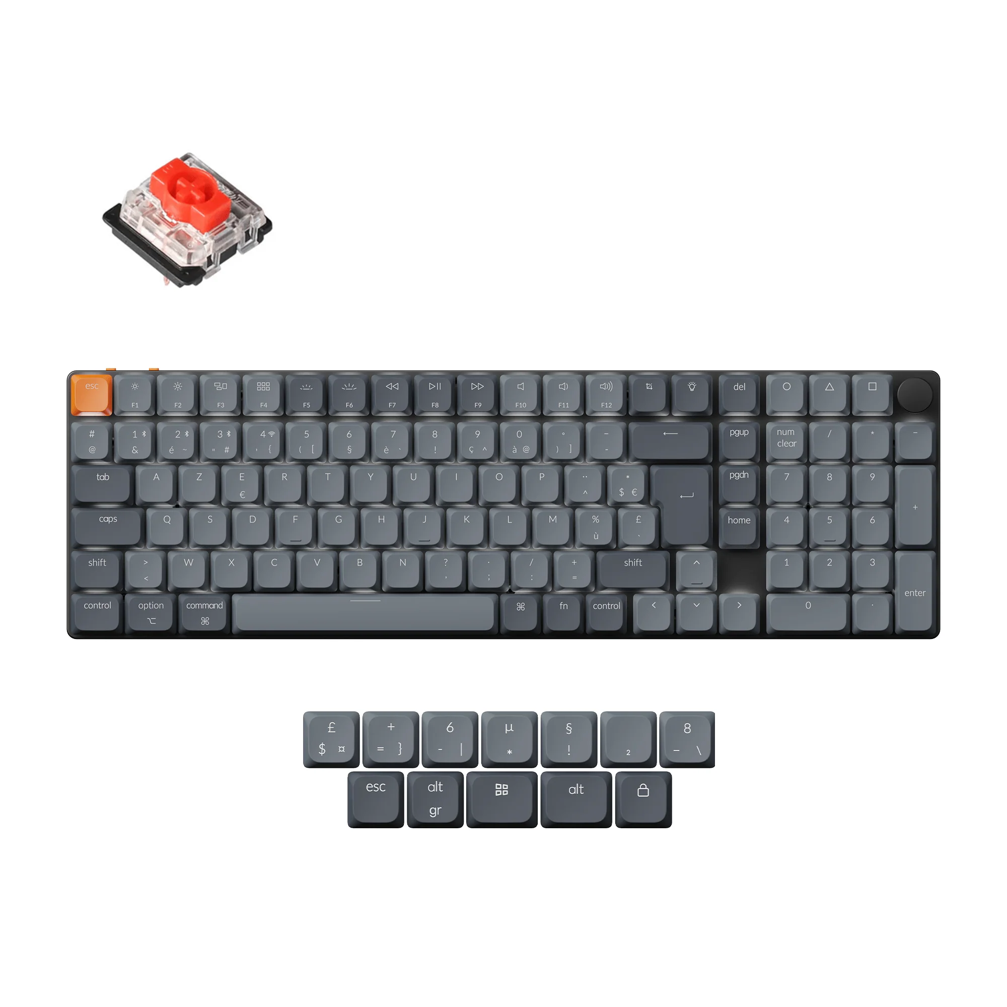 Keychron K17 Max QMK Wireless Custom Mechanical Keyboard ISO Layout Collection - Image 10