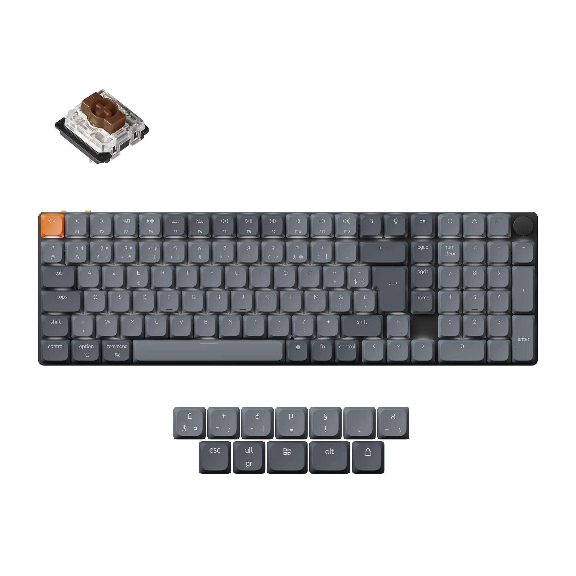 Keychron K17 Max QMK Wireless Custom Mechanical Keyboard ISO Layout Collection - Image 11