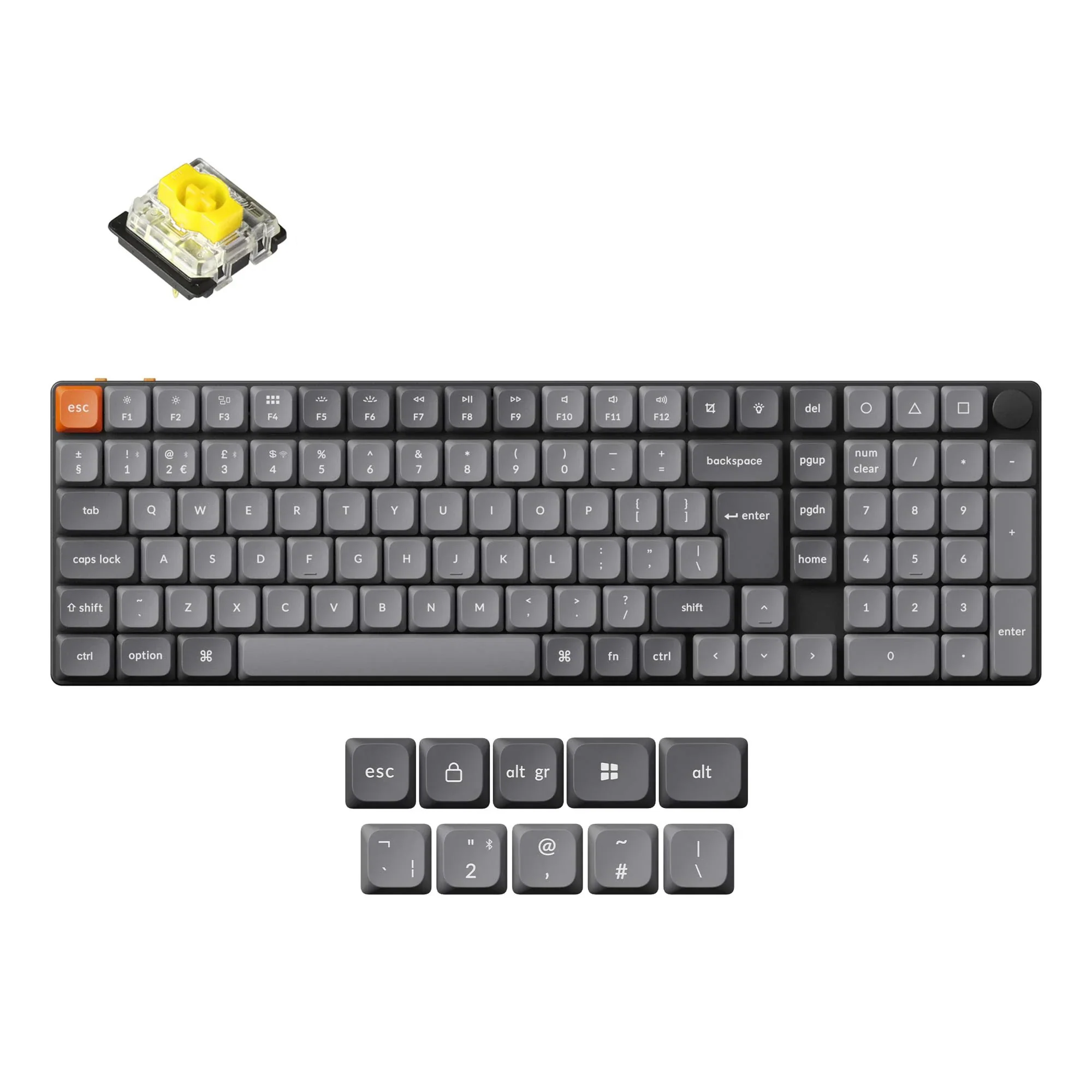 Keychron K17 Max QMK Wireless Custom Mechanical Keyboard ISO Layout Collection - Image 5