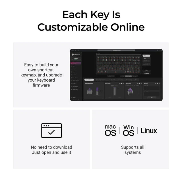 Keychron K2 HE Wireless Magnetic Switch Custom Keyboard - All-Wood Special Edition(US ANSI Layout) - Image 7