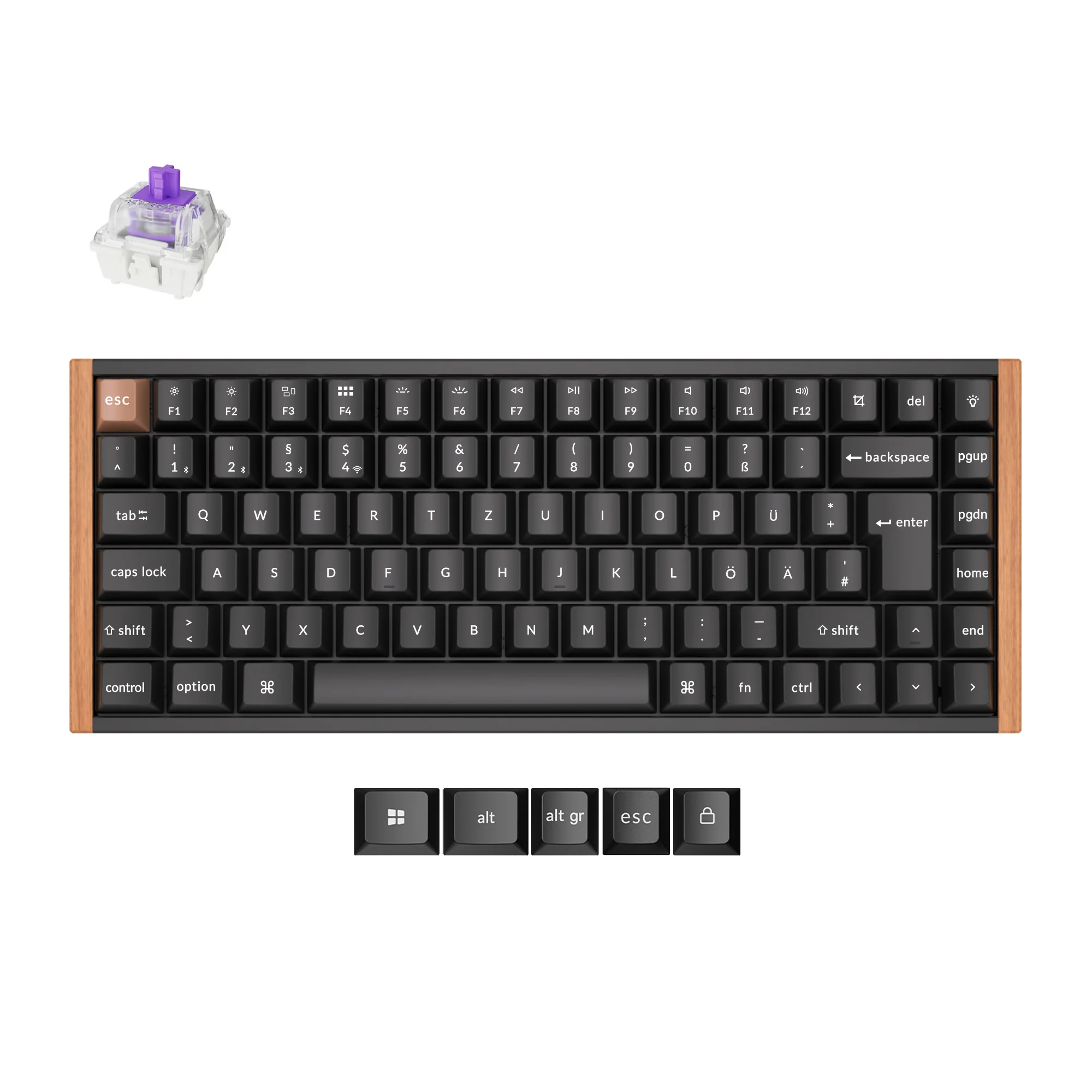 Keychron K2 HE Wireless Magnetic Switch Custom Keyboard ISO Layout Collection - Image 7