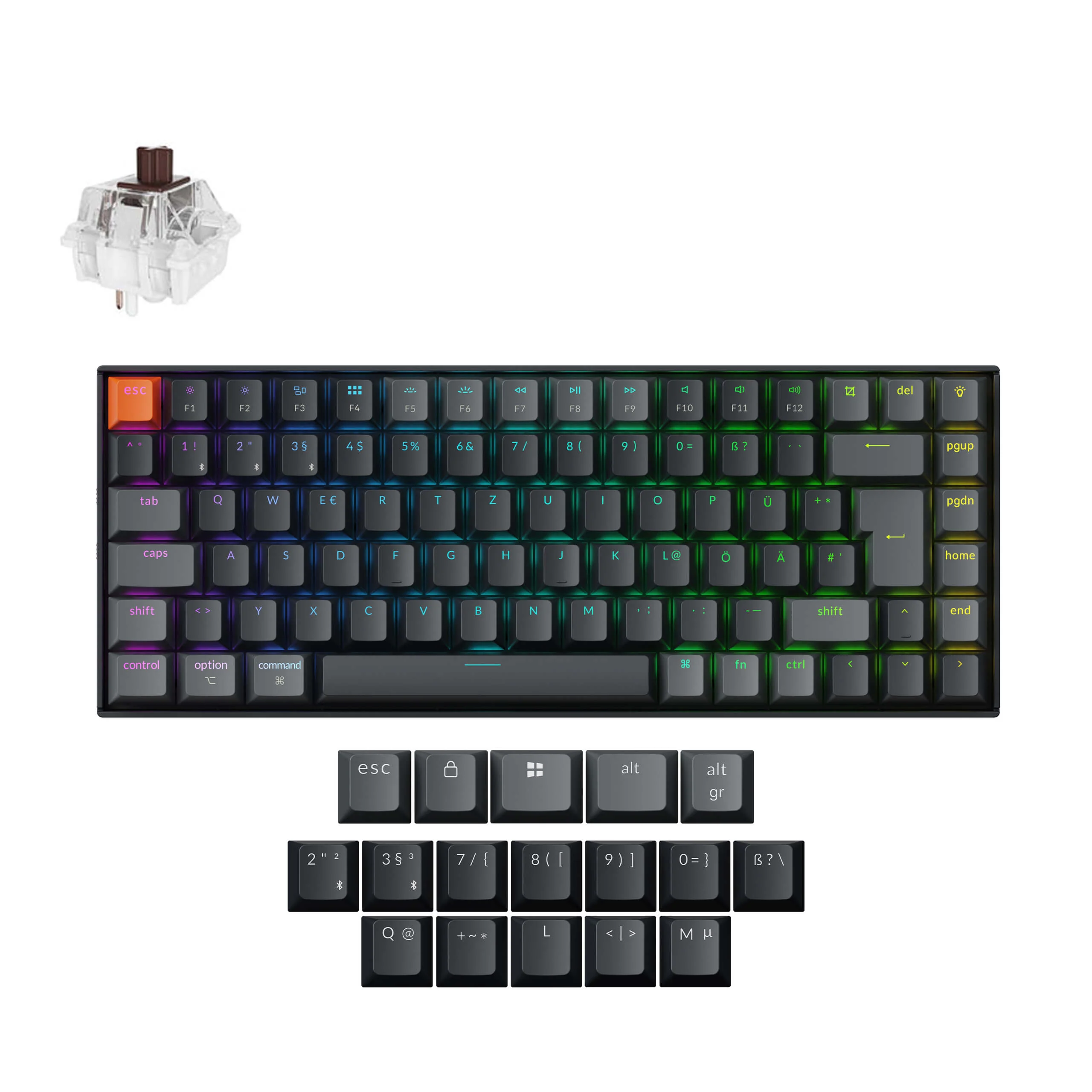 Keychron K2 QMK Wireless Mechanical Keyboard (ISO Layout) - Version 3 - Image 35