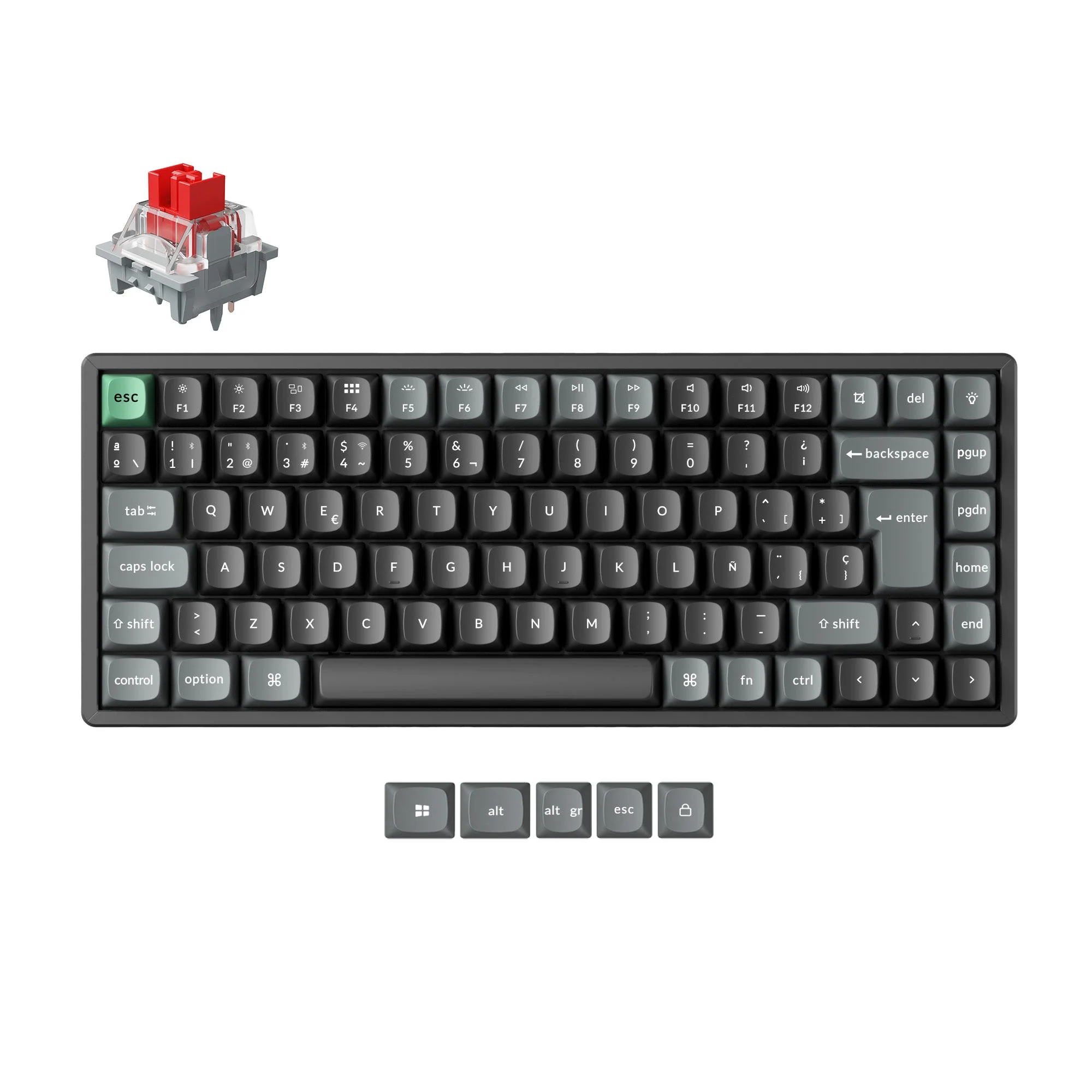 Keychron K2 Ultra 8K Wireless Custom Mechanical Keyboard ISO Layout Collection