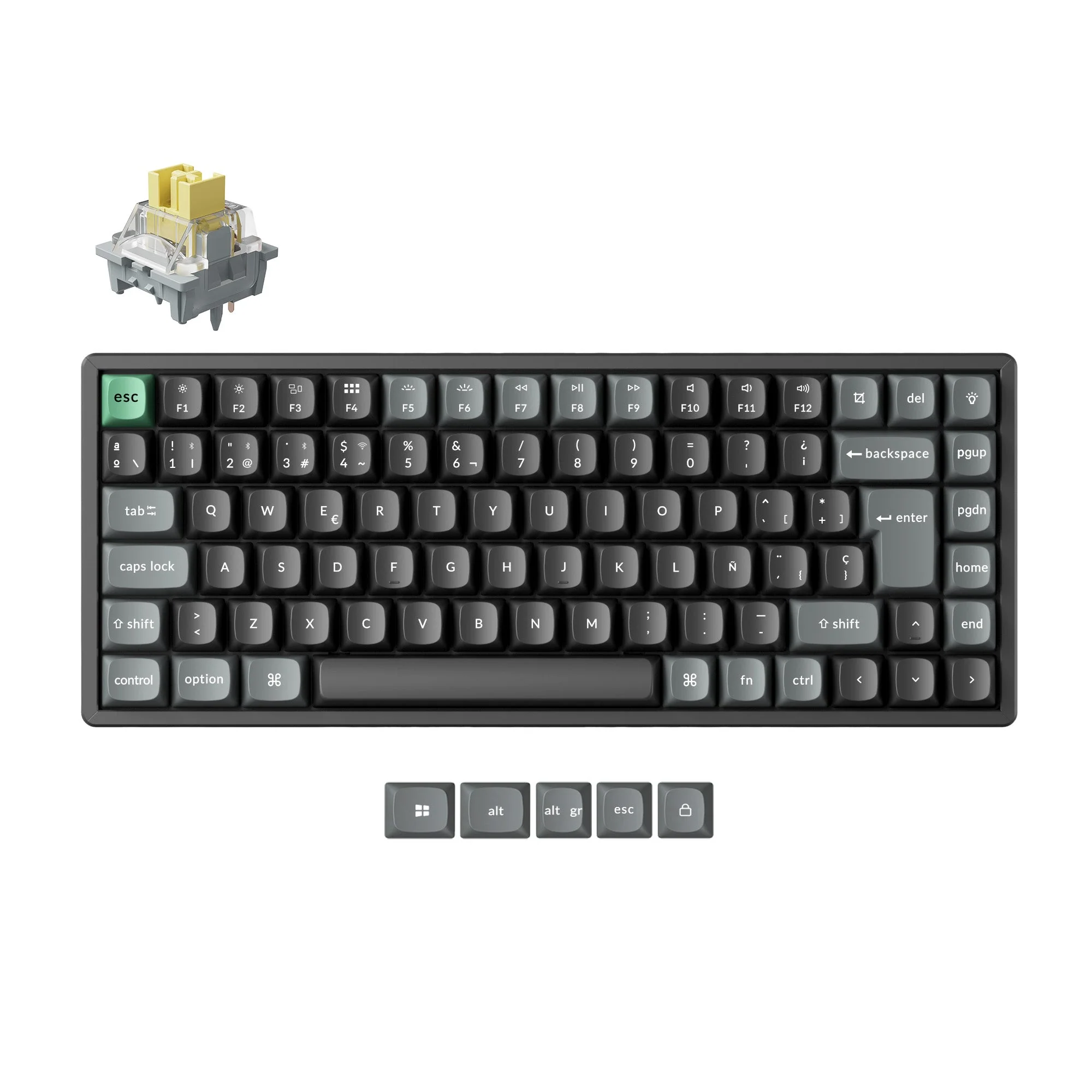 Keychron K2 Ultra 8K Wireless Custom Mechanical Keyboard ISO Layout Collection - Image 3