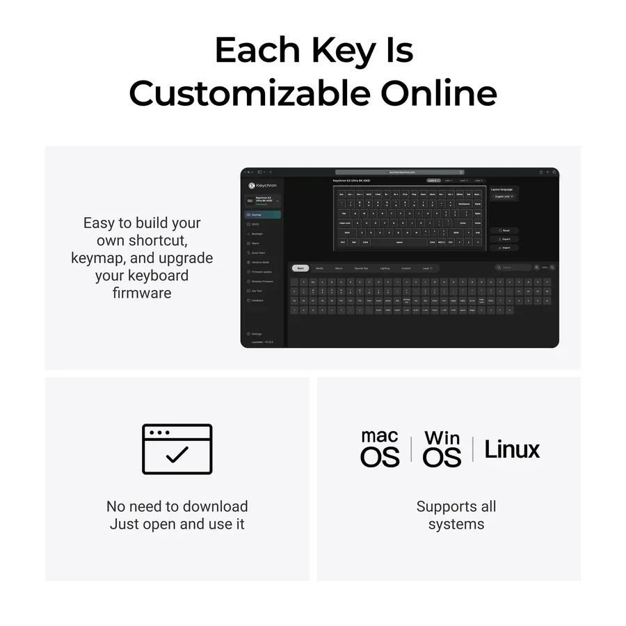 Keychron K3 Ultra 8K Wireless Custom Mechanical Keyboard(US ANSI Layout) - Image 14
