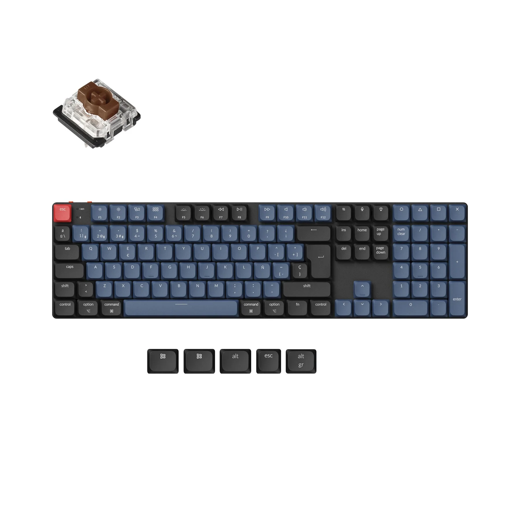 Keychron K5 Pro QMK/VIA Wireless Custom Mechanical Keyboard ISO Layout Collection - Image 11