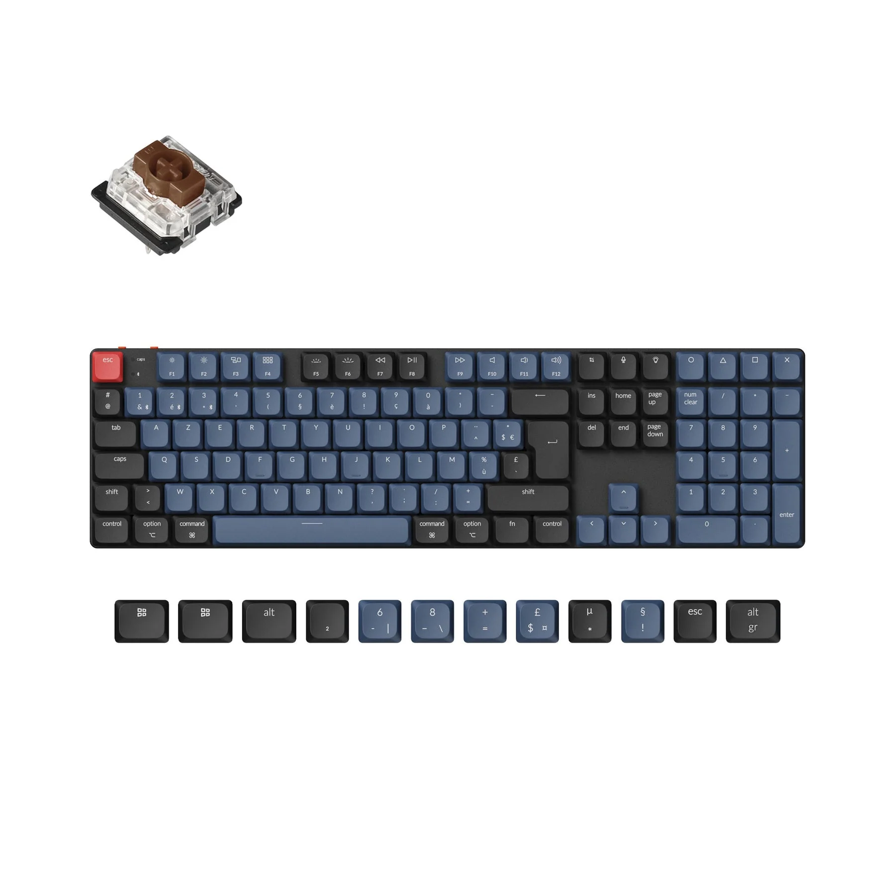 Keychron K5 Pro QMK/VIA Wireless Custom Mechanical Keyboard ISO Layout Collection - Image 8