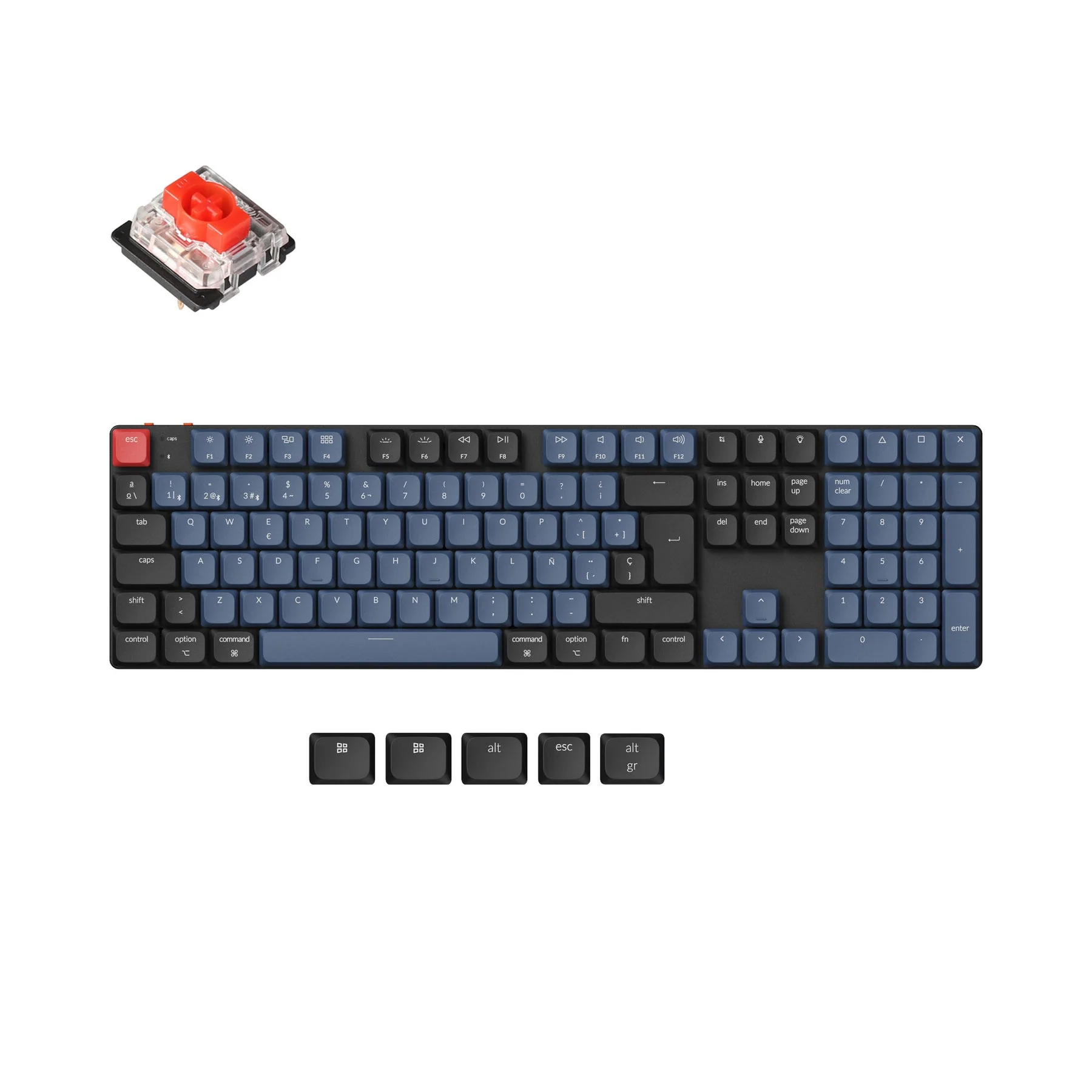Keychron K5 Pro QMK/VIA Wireless Custom Mechanical Keyboard ISO Layout Collection - Image 9