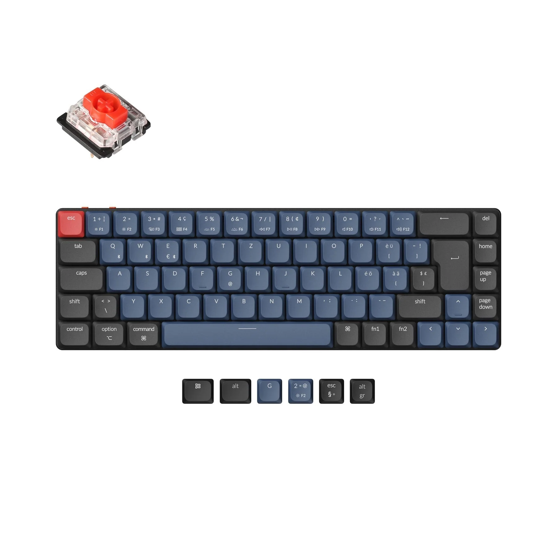 Keychron K7 Pro QMK/VIA Wireless Custom Mechanical Keyboard ISO Layout Collection - Image 5