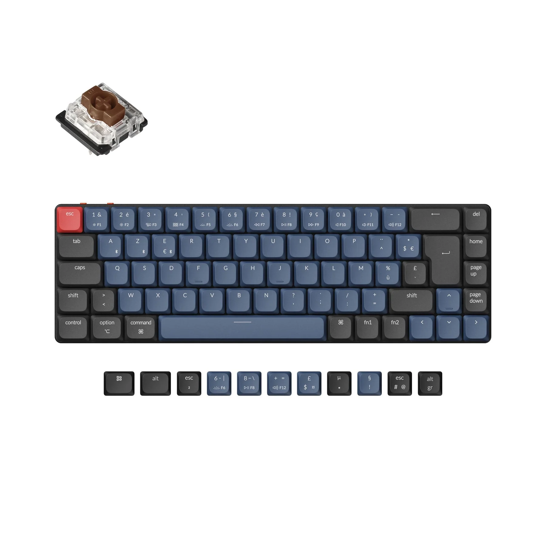 Keychron K7 Pro QMK/VIA Wireless Custom Mechanical Keyboard ISO Layout Collection - Image 8