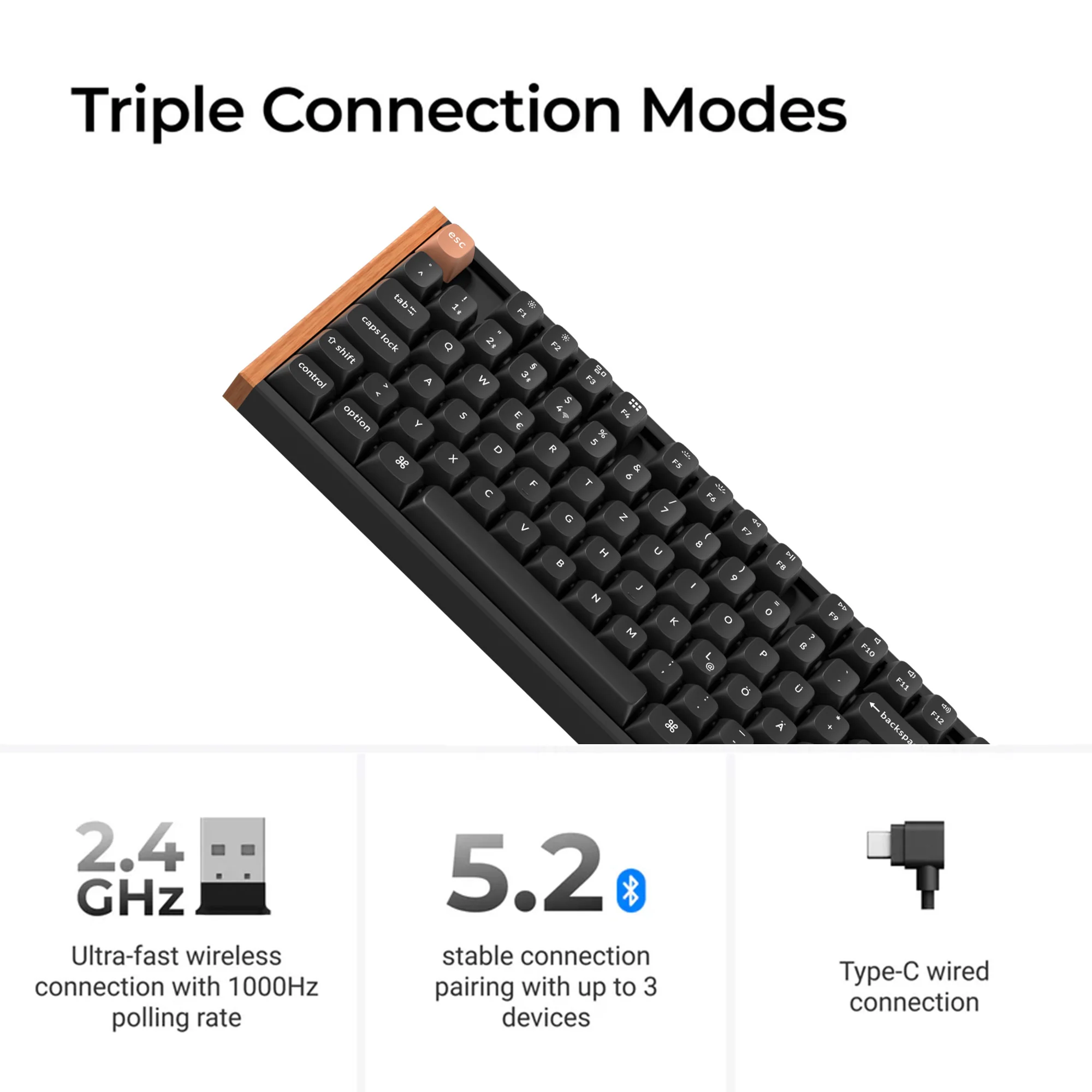 Keychron K8 HE Wireless Magnetic Switch Custom Keyboard ISO Layout Collection - Image 2