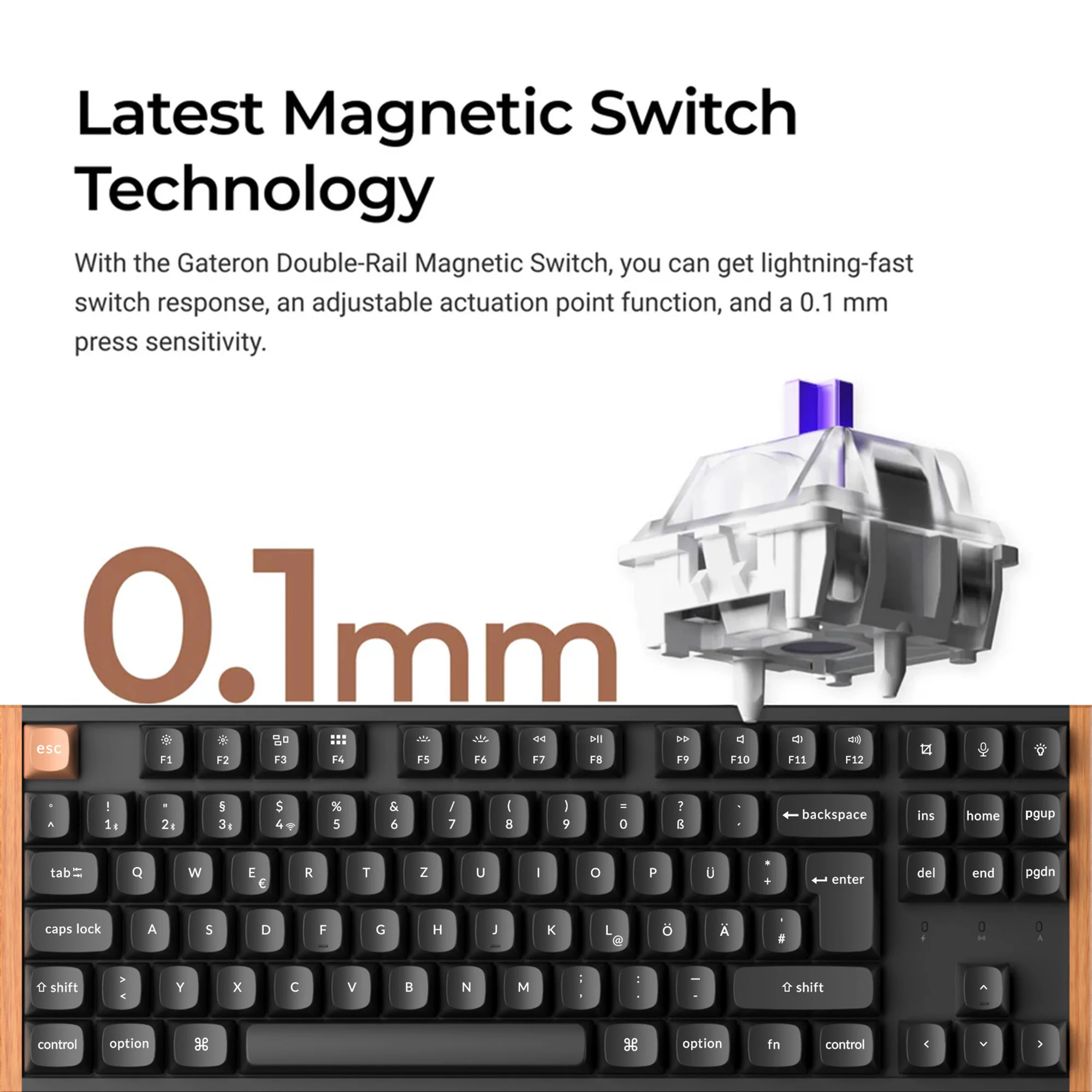 Keychron K8 HE Wireless Magnetic Switch Custom Keyboard ISO Layout Collection - Image 4