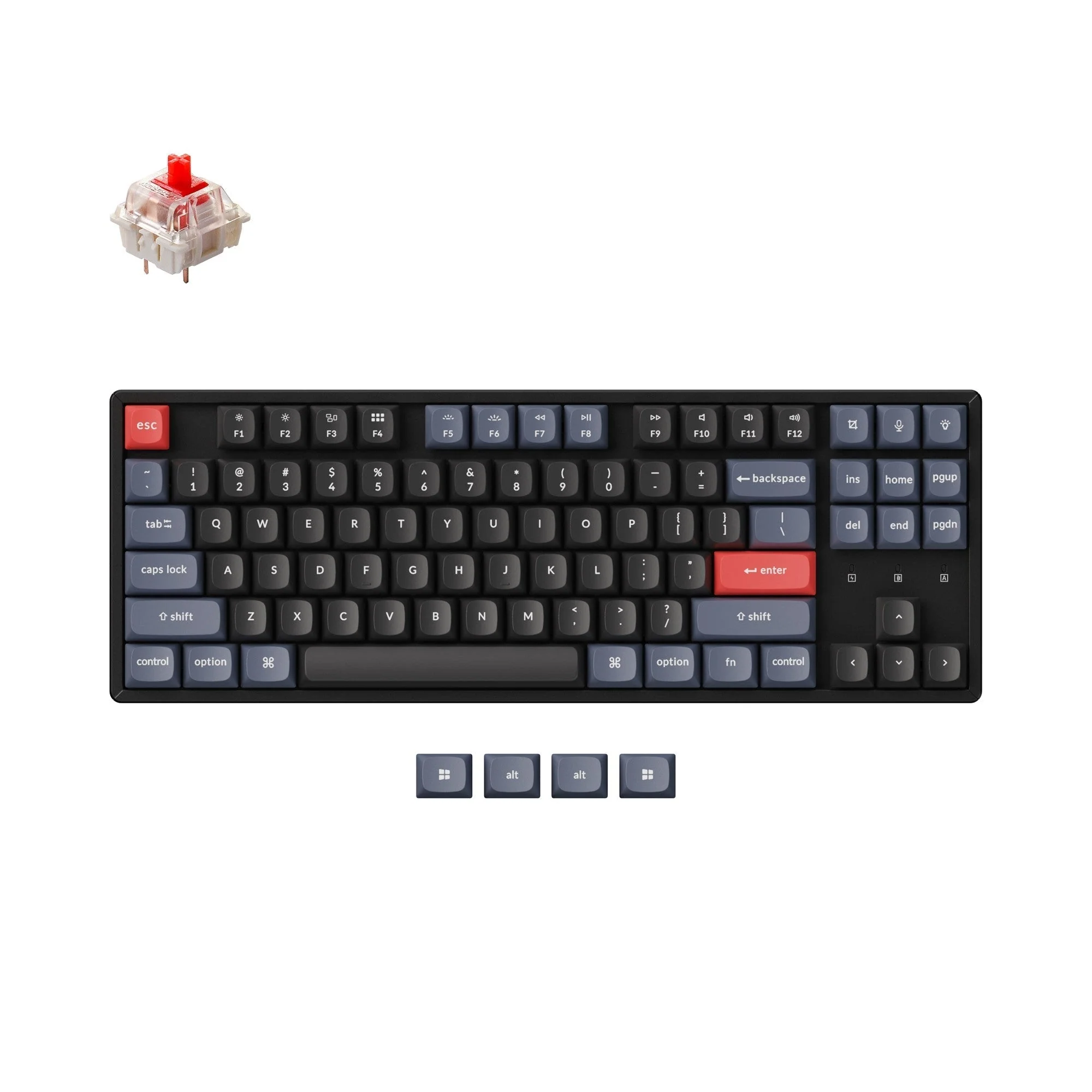 Keychron K8 Pro QMK/VIA Wireless Mechanical Keyboard (US ANSI Layout) - Image 7