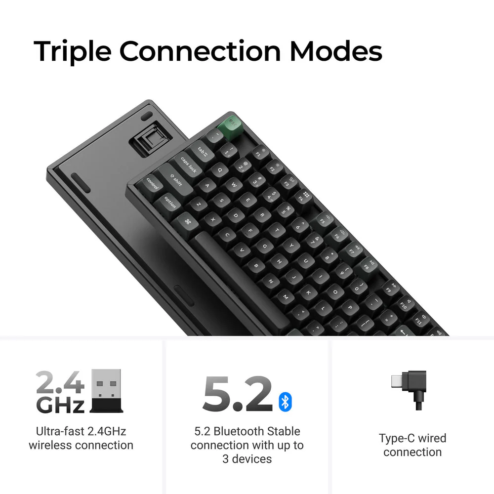 Keychron K8 Ultra 8K Wireless Custom Mechanical Keyboard (US ANSI Layout) - Image 7