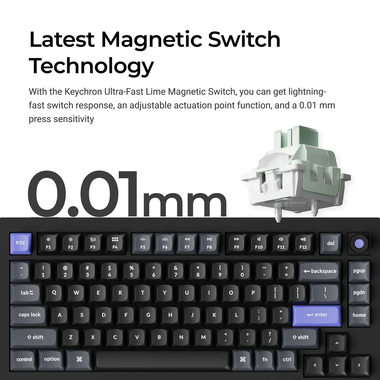 Keychron Q1 HE 8K Magnetic Switch Keyboard(US ANSI layout Only Wired Keyboard) - Image 2
