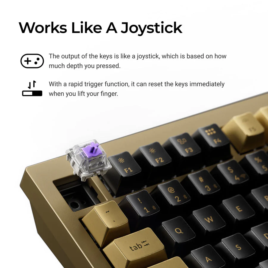 Keychron Q1 HE QMK Wireless Custom Keyboard - Copper Edition(US ANSI Layout) - Image 4