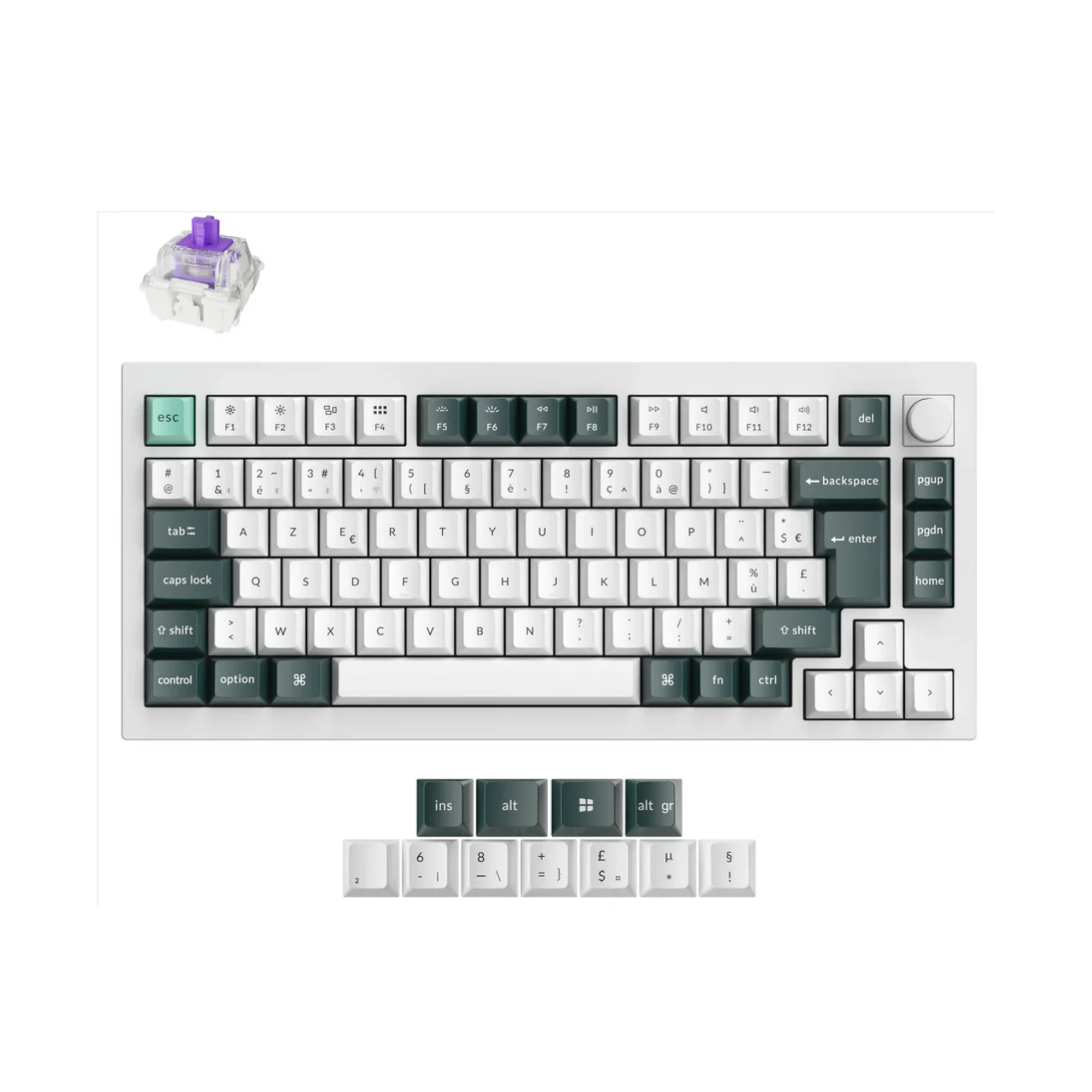 Keychron Q1 HE QMK Wireless Custom Keyboard ISO Layout Collection - Image 12