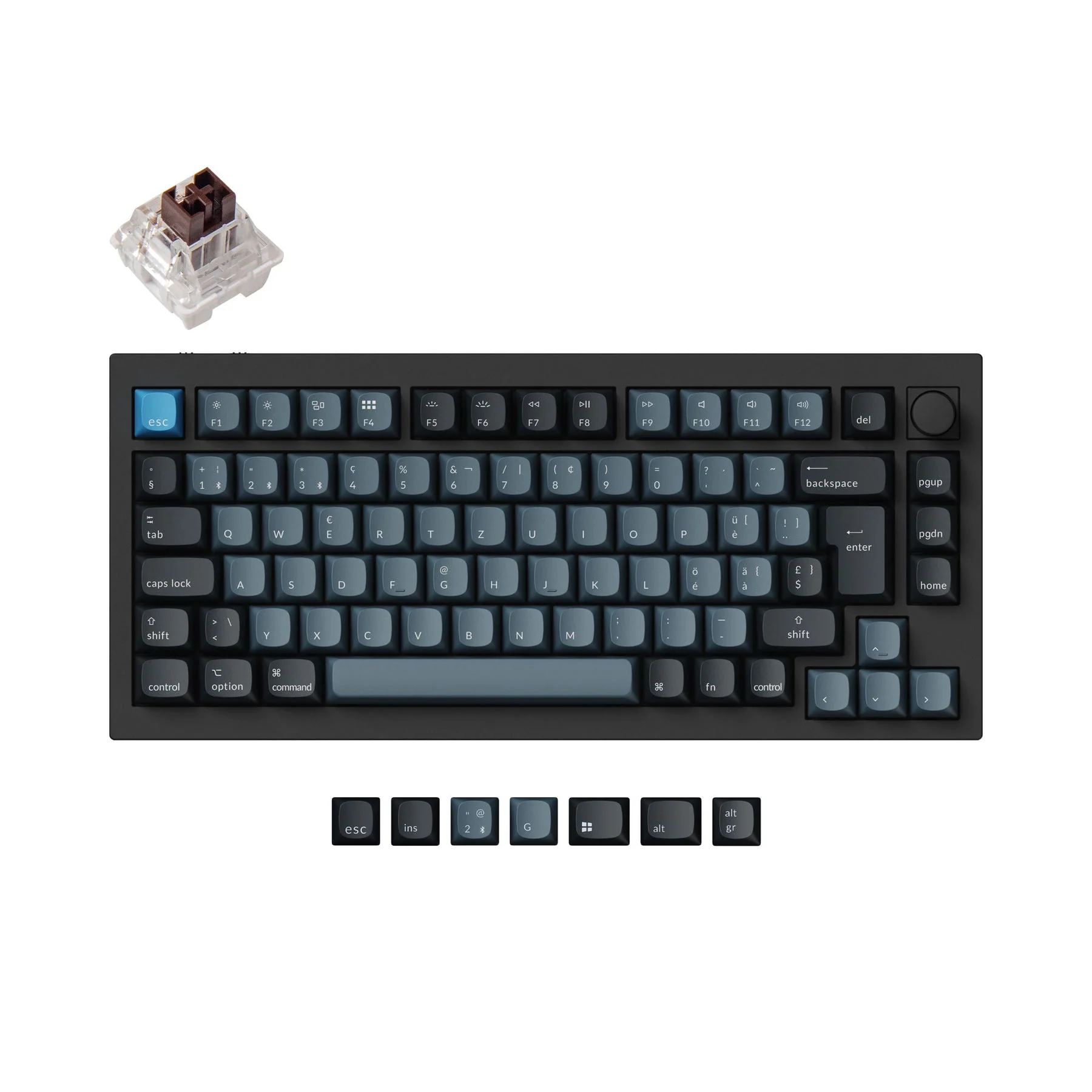 Keychron Q1 Pro QMK/VIA Wireless Custom Mechanical Keyboard ISO Layout Collection - Image 10