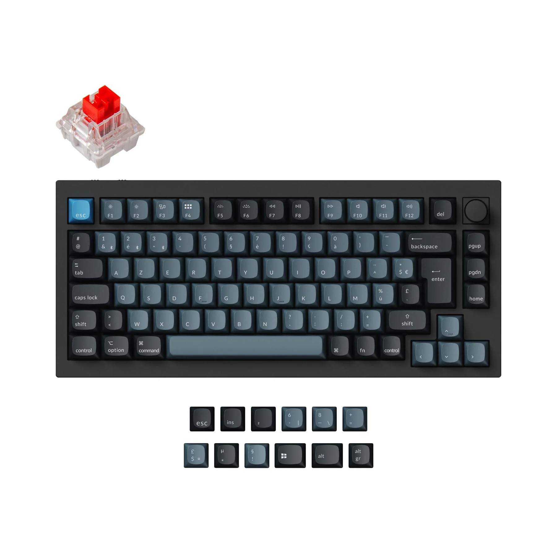 Keychron Q1 Pro QMK/VIA Wireless Custom Mechanical Keyboard ISO Layout Collection - Image 5