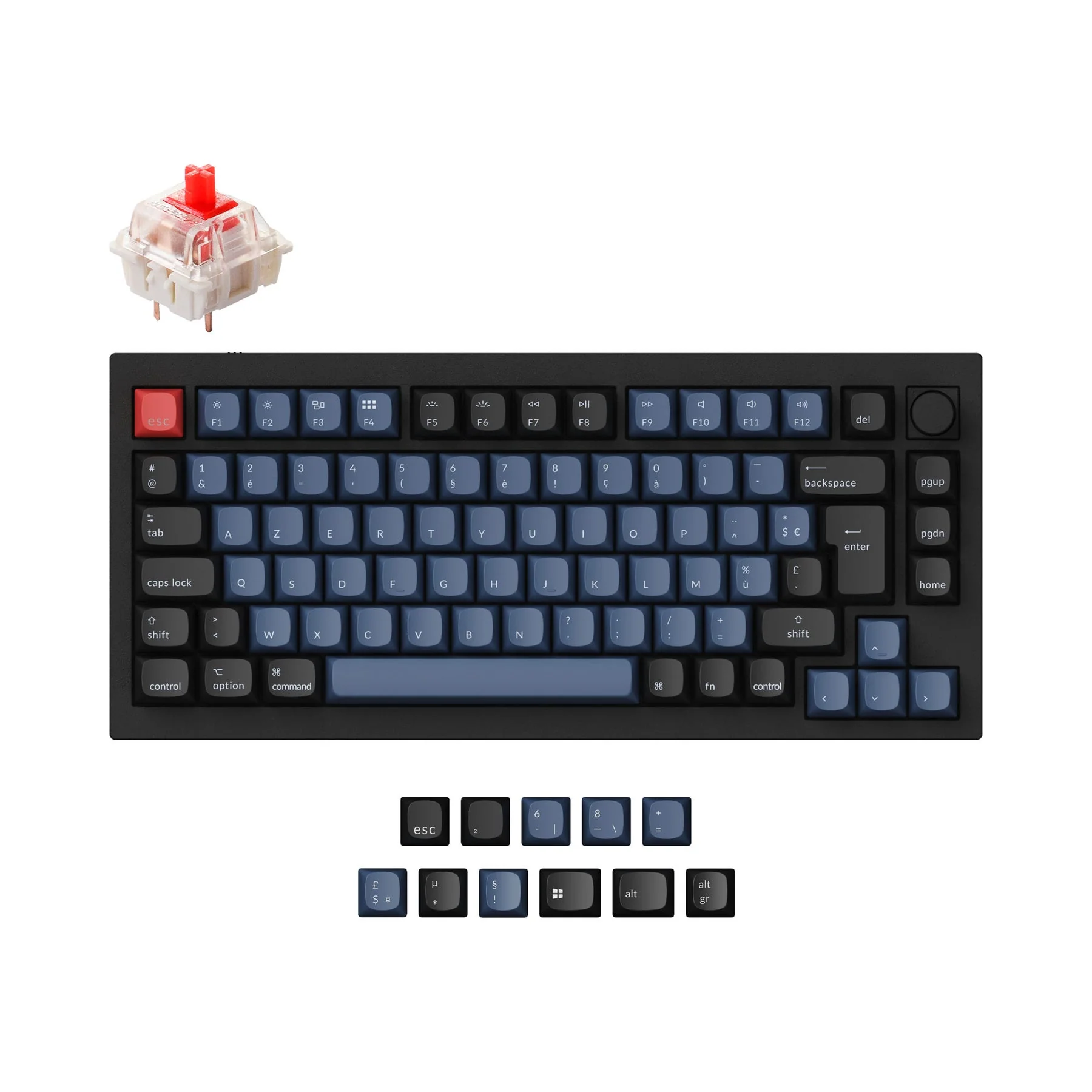 Keychron Q1 QMK Custom Mechanical Keyboard ISO Layout Collection - Image 5