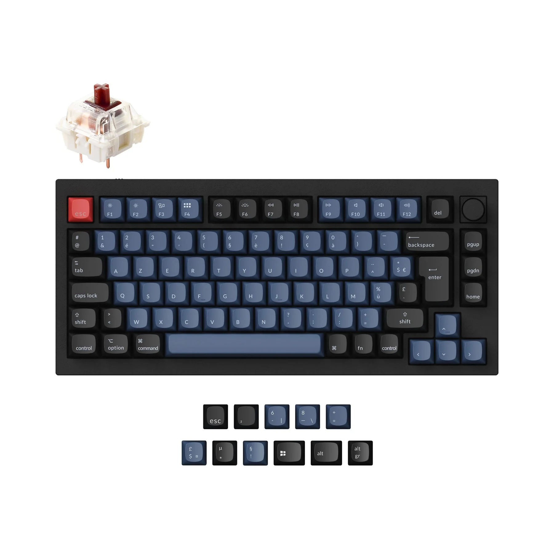 Keychron Q1 QMK Custom Mechanical Keyboard ISO Layout Collection - Image 6