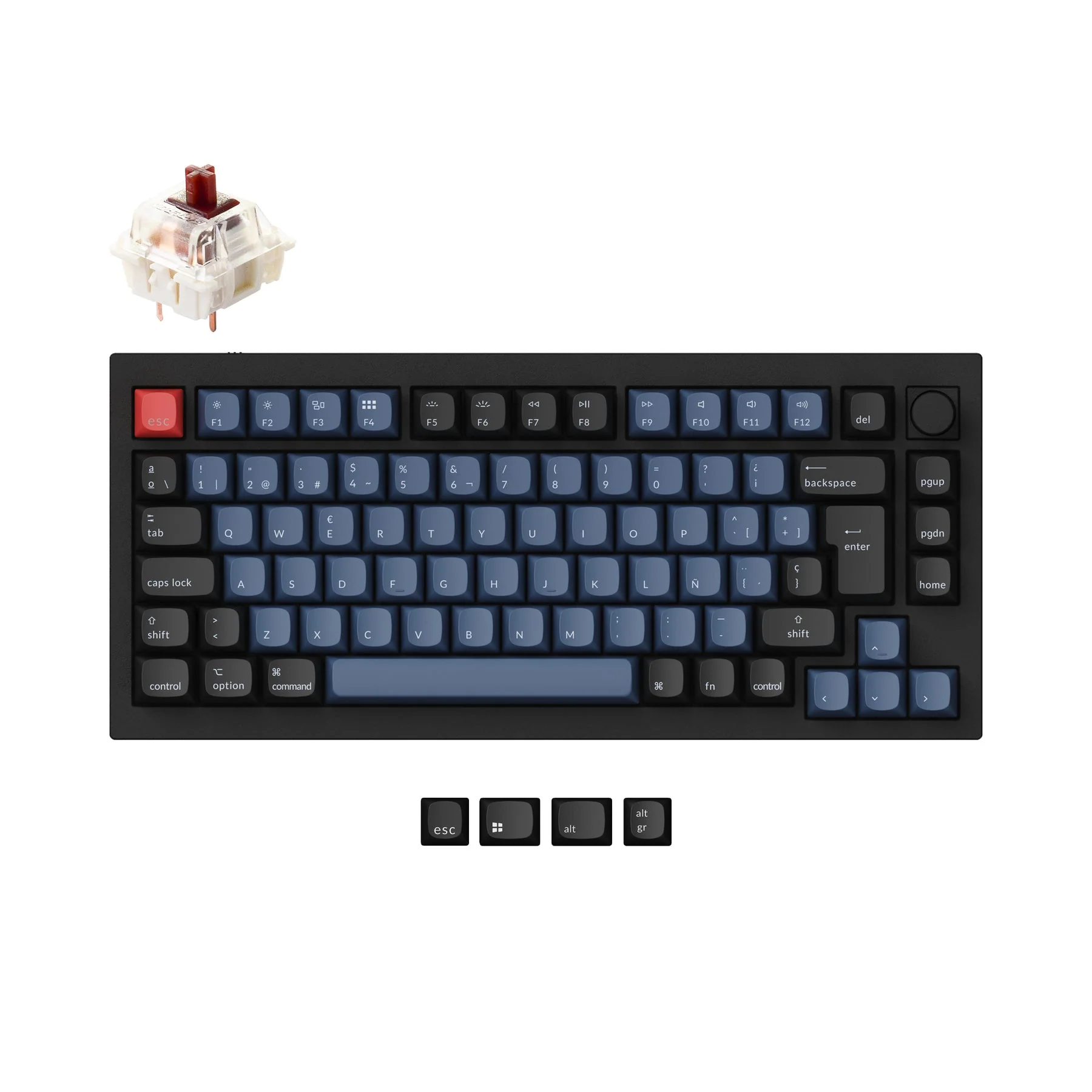 Keychron Q1 QMK Custom Mechanical Keyboard ISO Layout Collection - Image 8