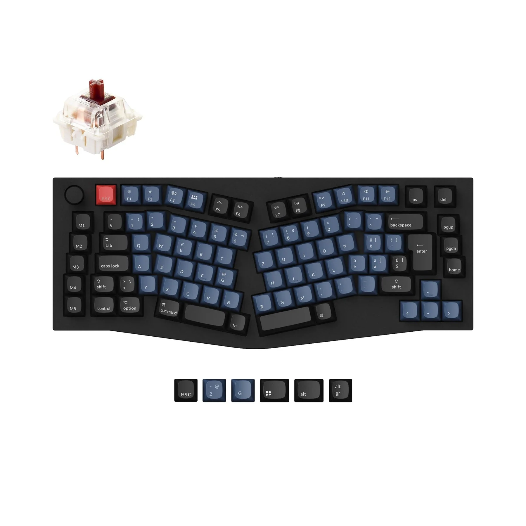 Keychron Q10 (Alice Layout) QMK Custom Mechanical Keyboard ISO Layout Collection - Image 10